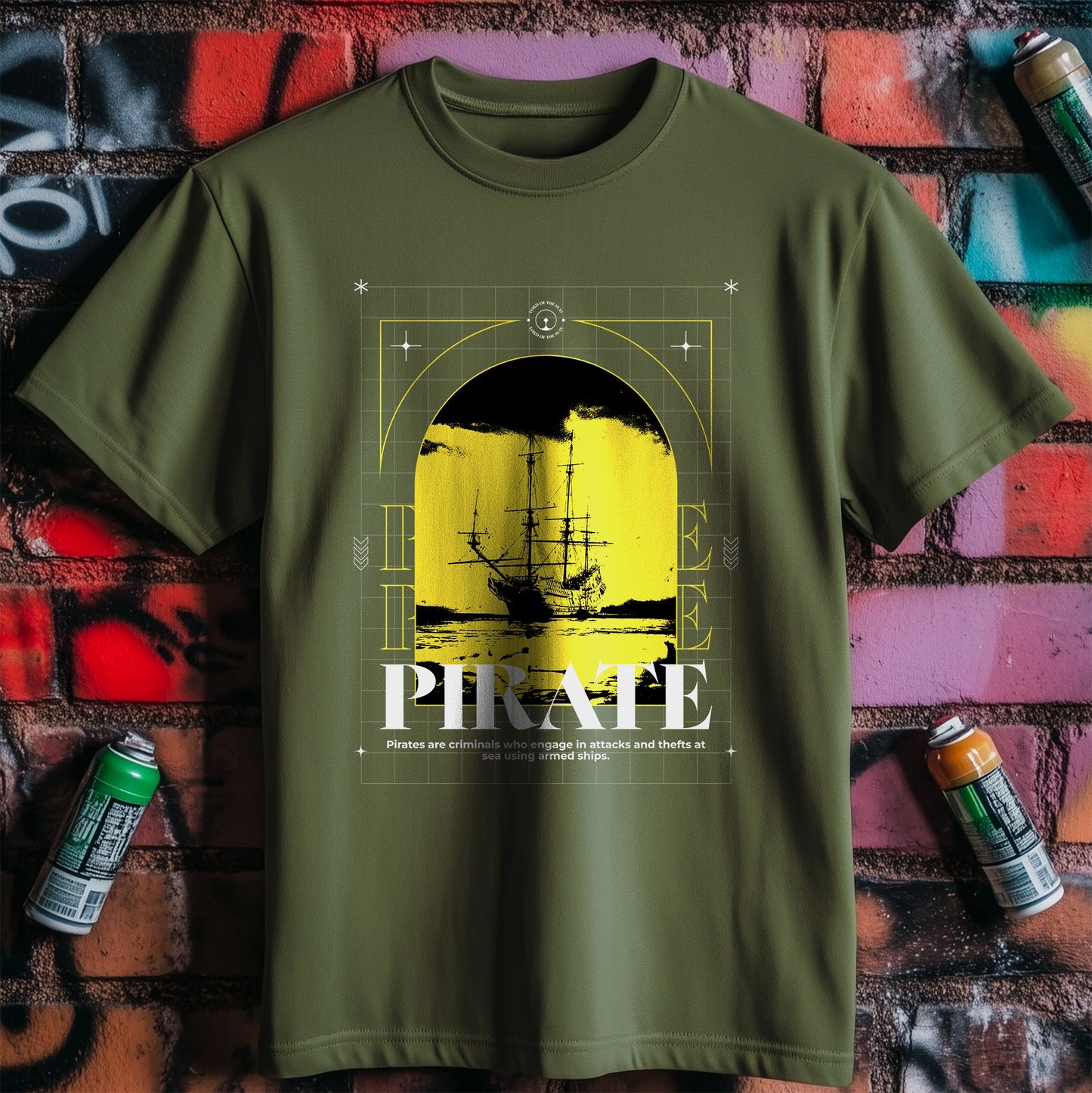 Pirate Window T-Shirt ‚Äì Set Sail for