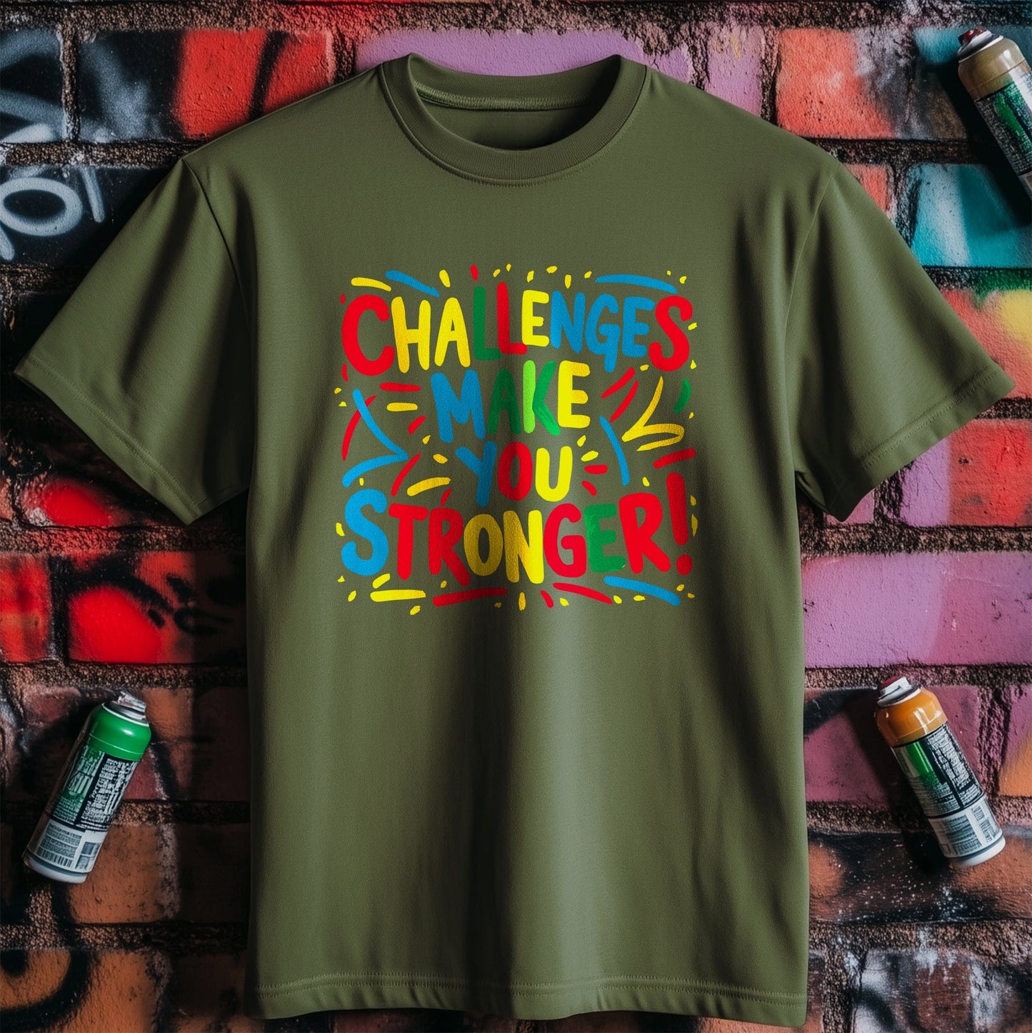 Motivation 62 T-shirt Challenges make you stronger