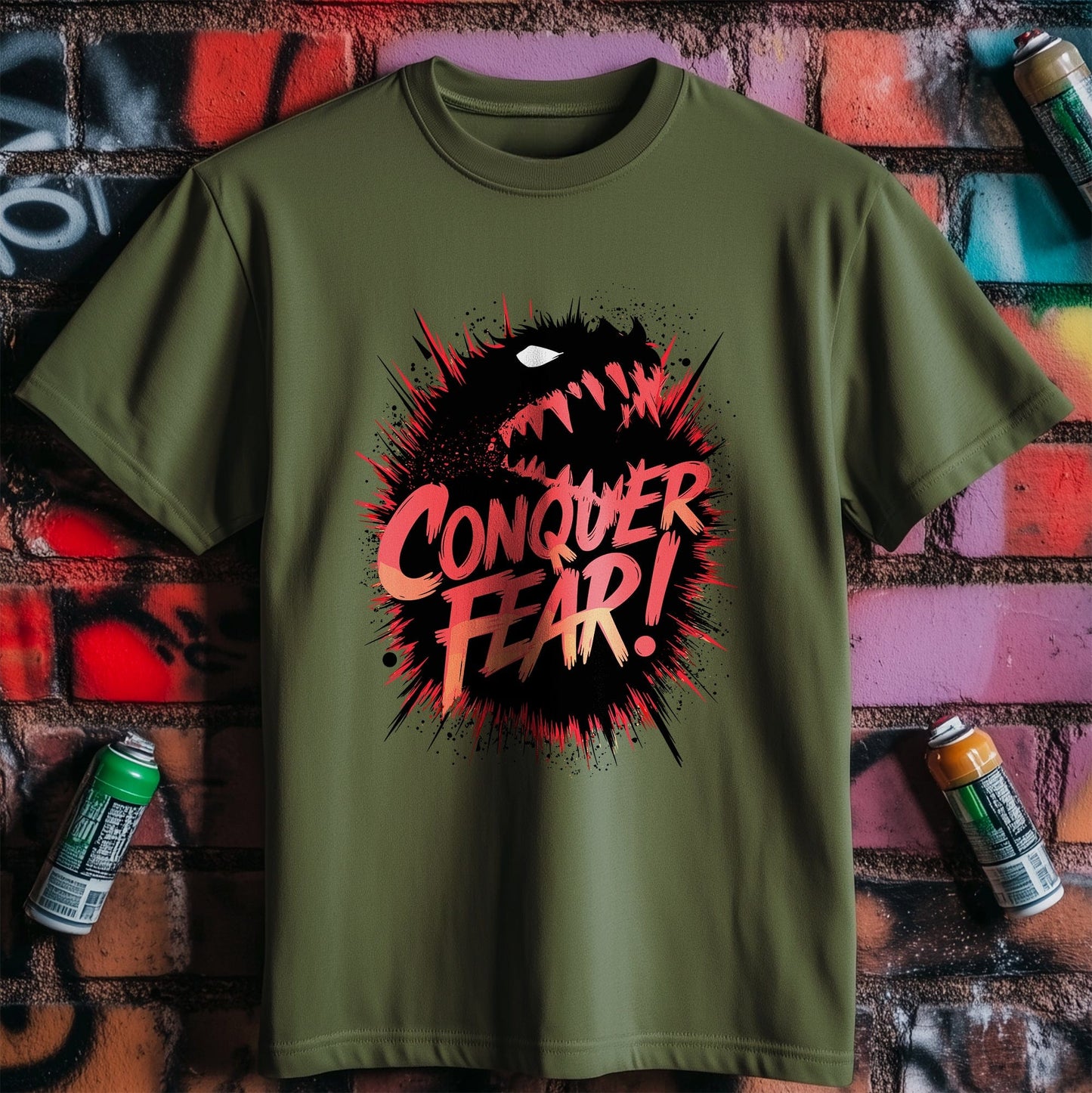 Motivation 96 Conquer Fear T-shirt