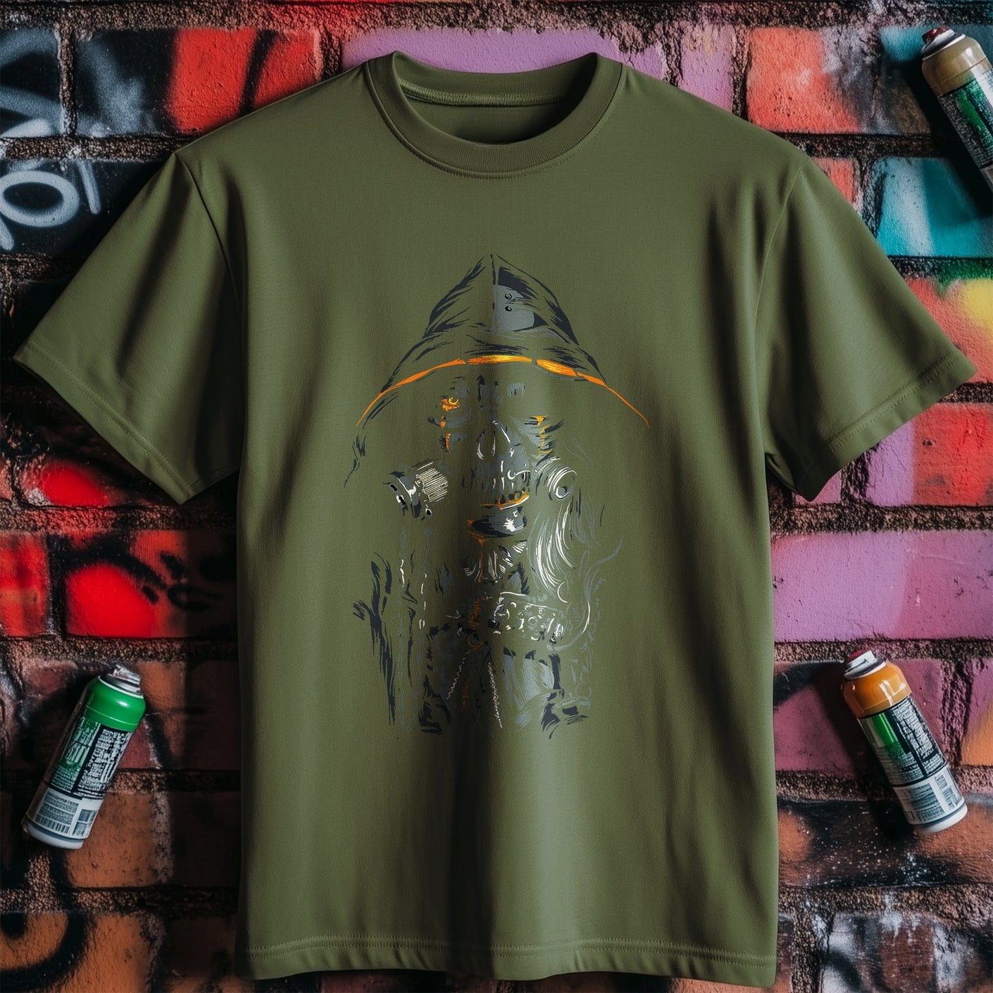 Hooded Skull T-shirt - Dark Side