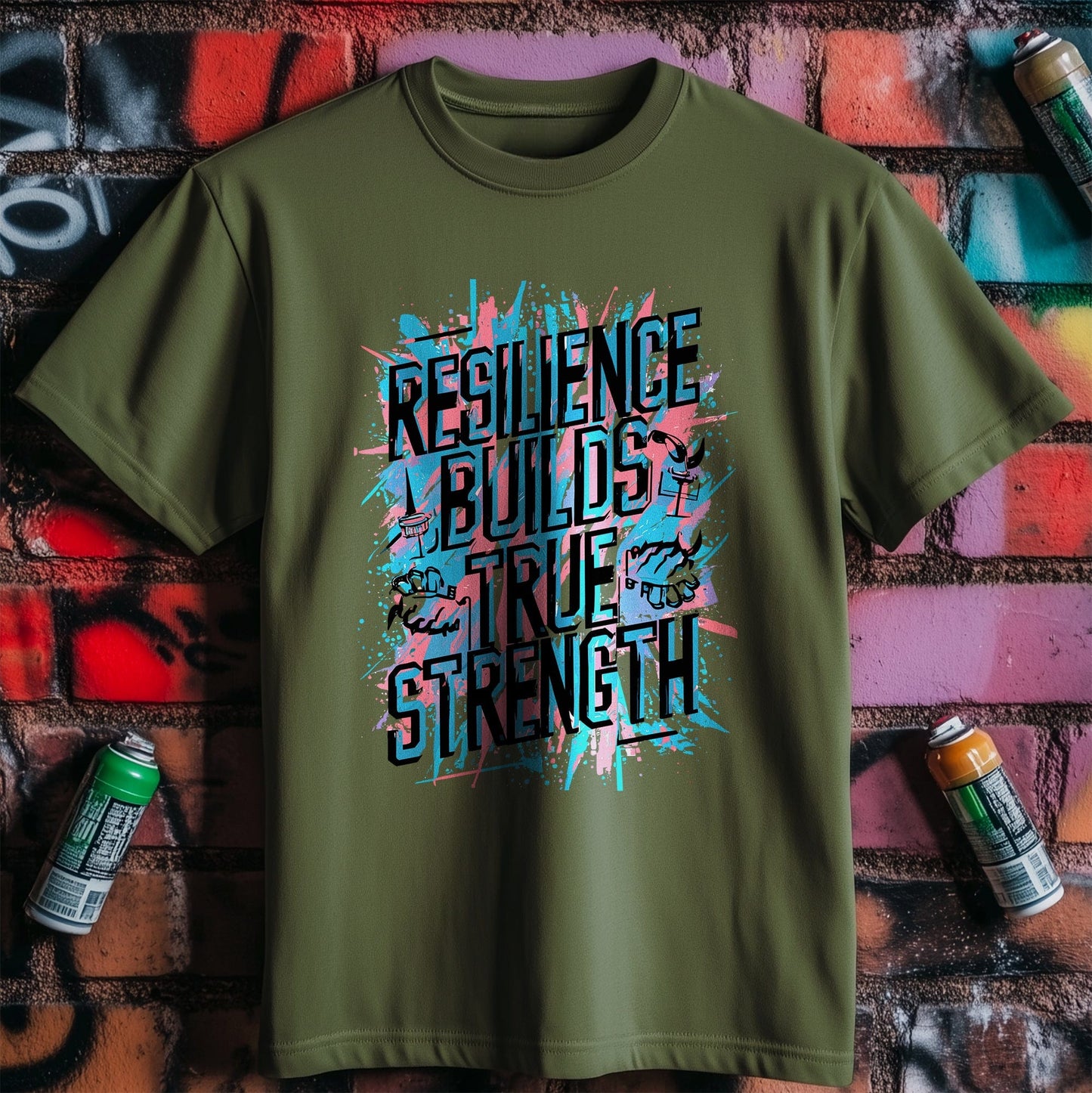 Motivation 68 T-shirt Resilience builds strength