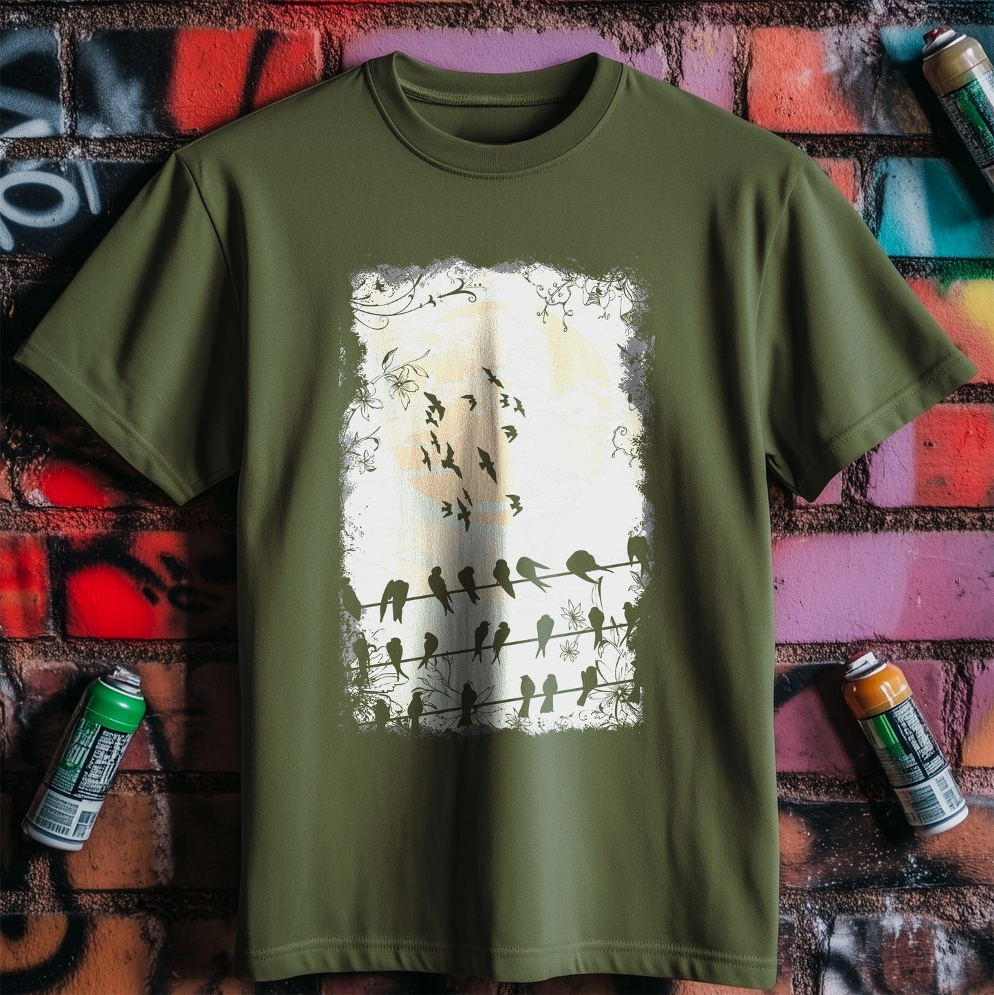 Birds on a Wire T-Shirt - Hilarious