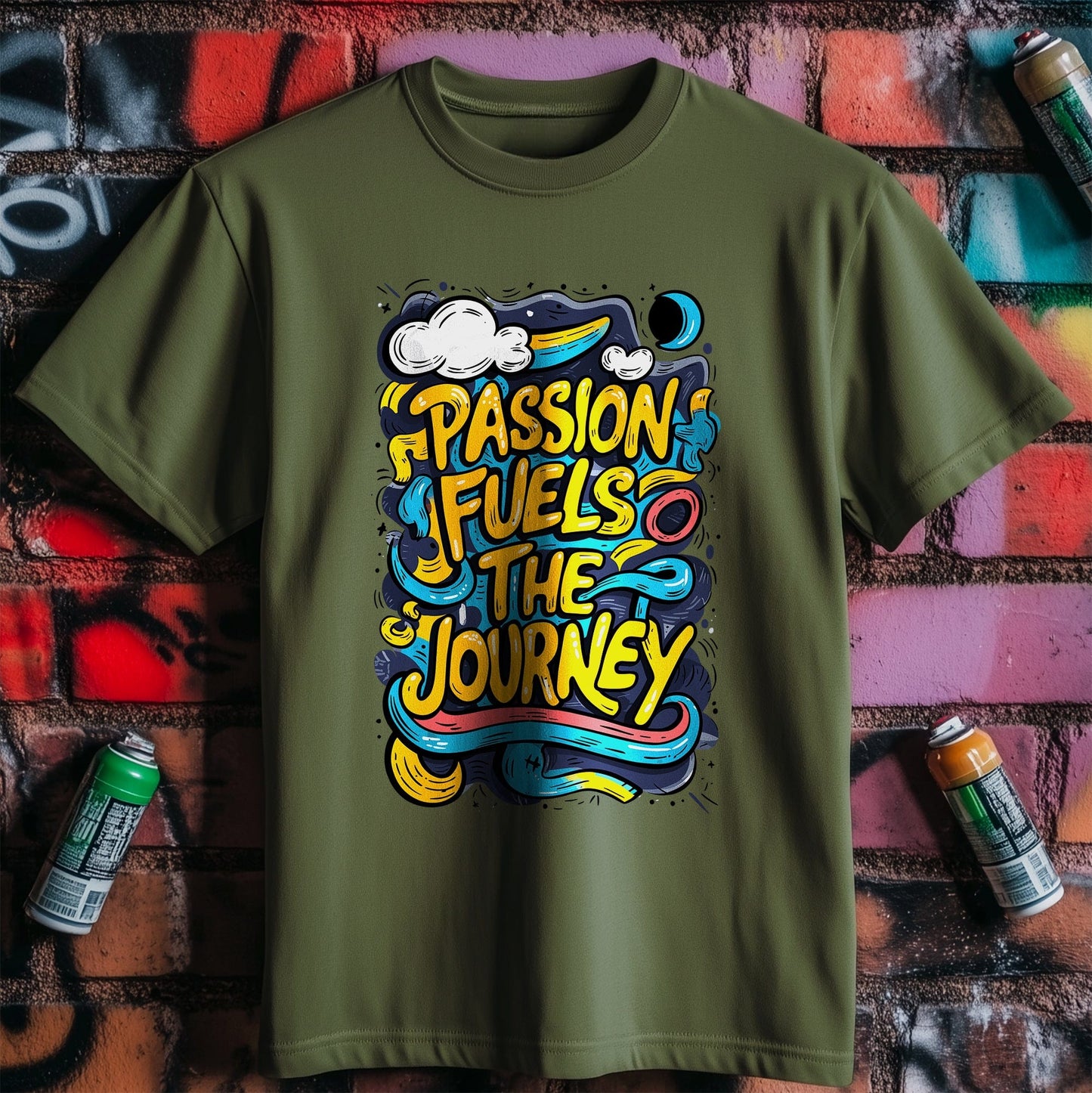 Motivation 80 T-Shirt Passion fuels the journey