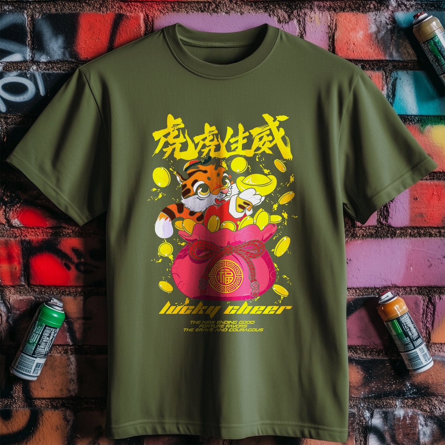 Lucky Cat Charm T-shirt -