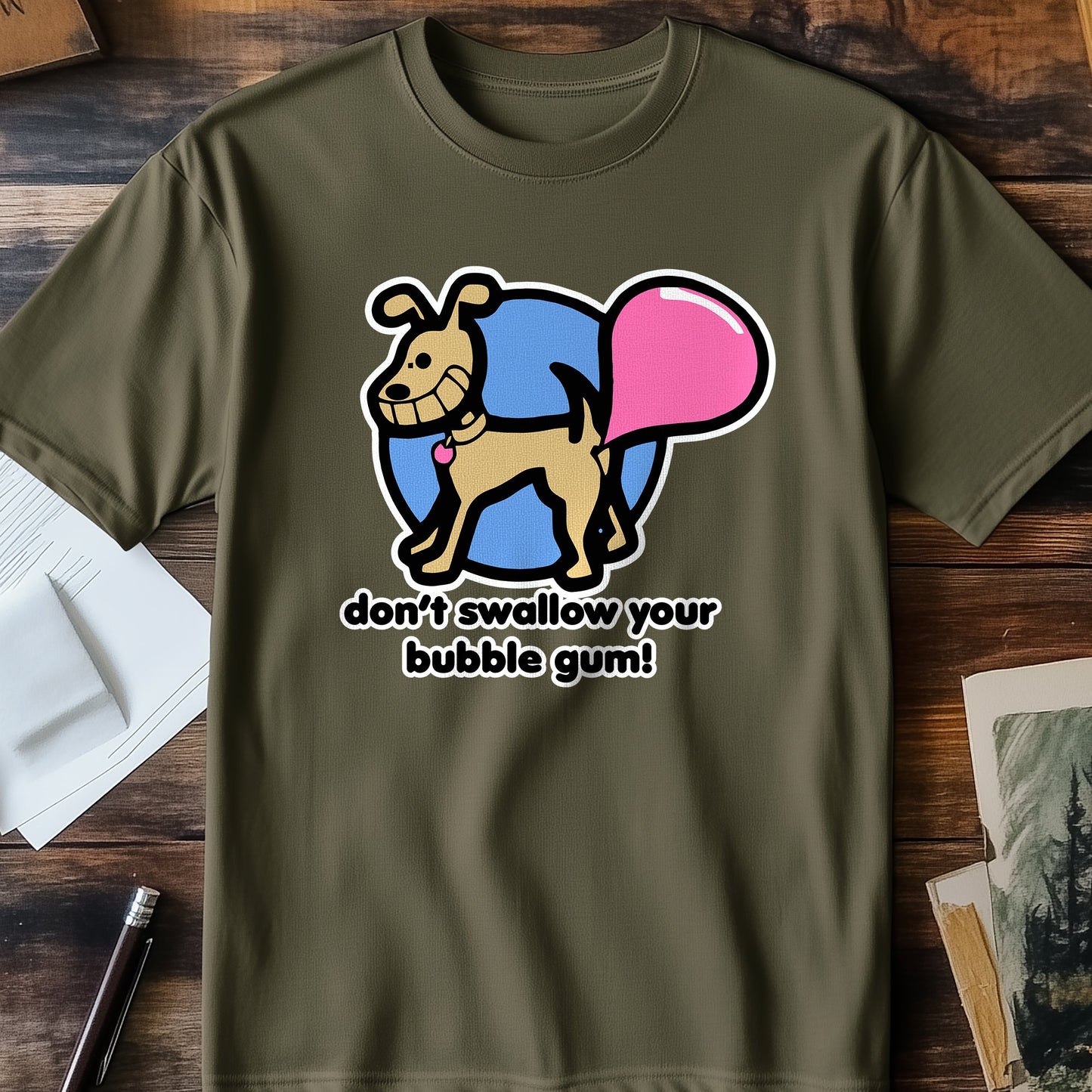 Swallow Bubble Gum Dog T-Shirt -