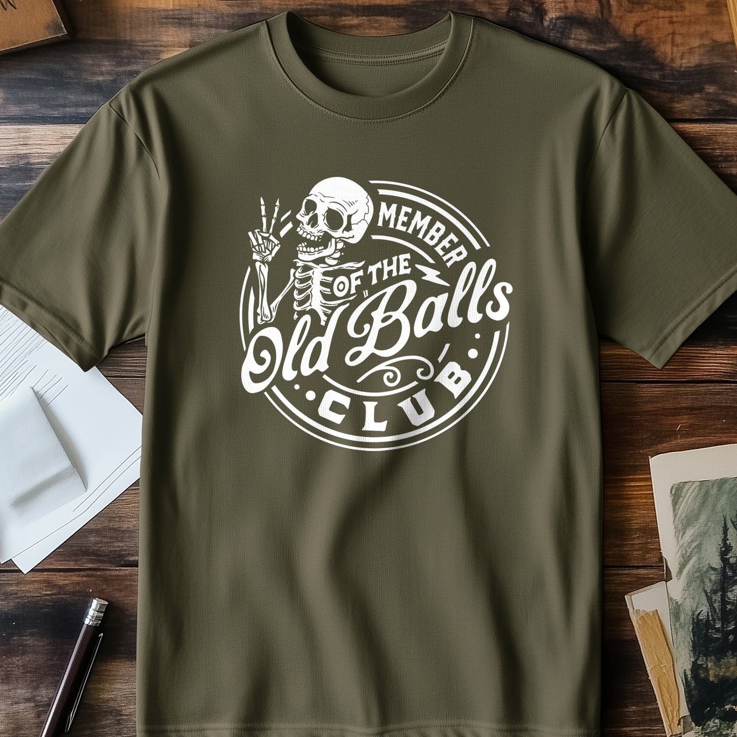 Member of the Old Balls Club Skeleton T-Shirt!