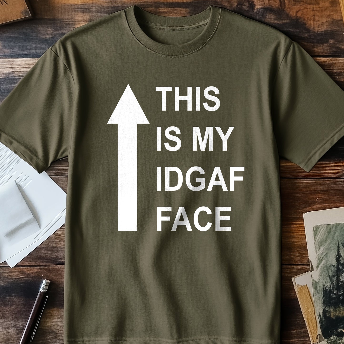 IDGAF Face T-Shirt - Unisex &