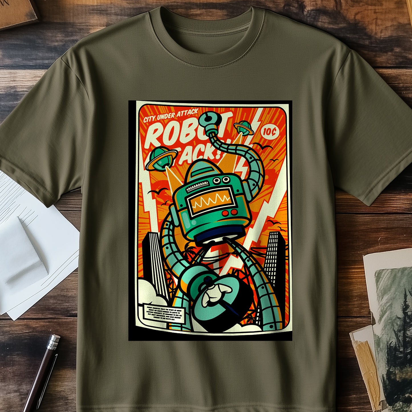 Robot-Attack T-Shirt