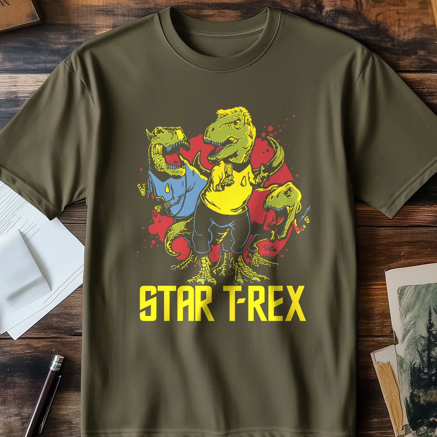 Star T-Rex Trek T-Shirt
