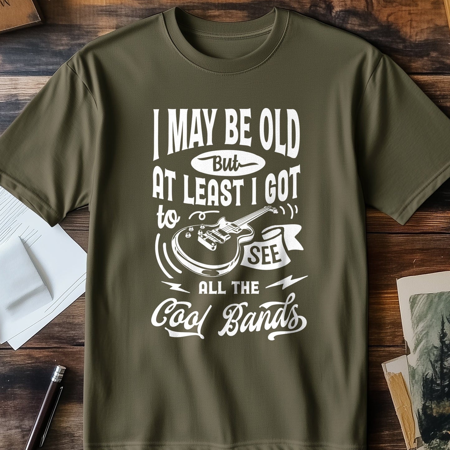 I May Be Old But Bands T-shirt