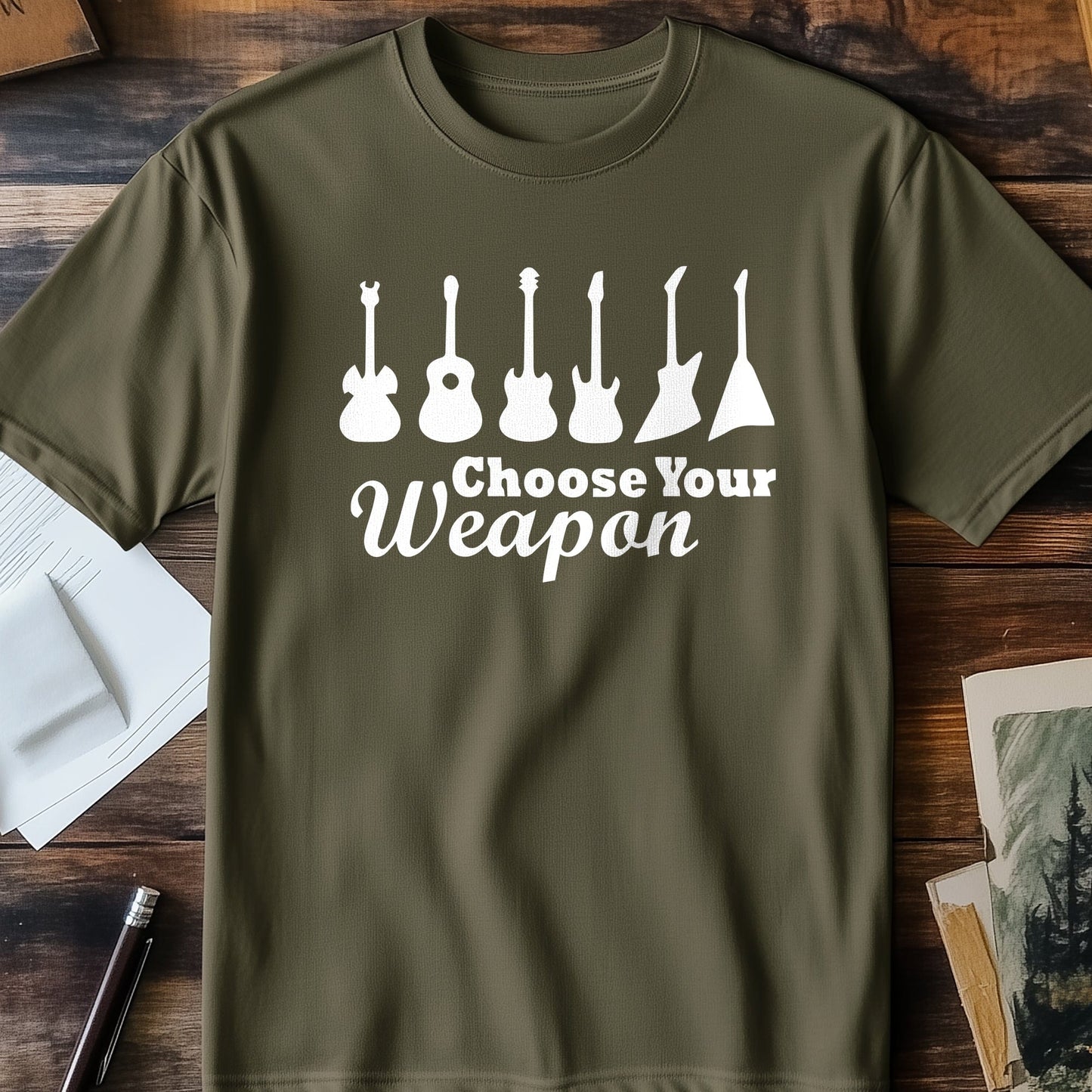 Guitar Choose Your Weapon T-Shirt ‚Äì