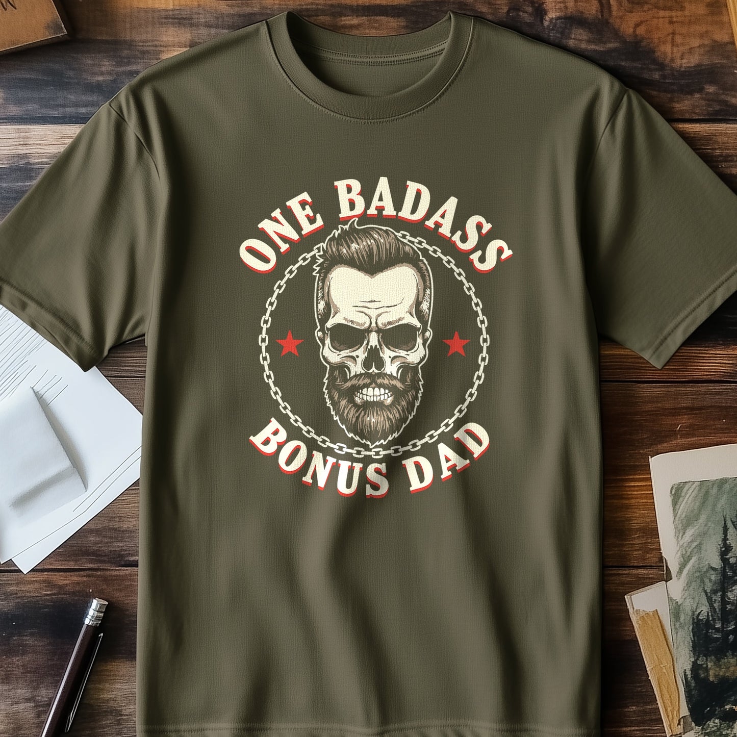 Badass Bonus Dad T-Shirt