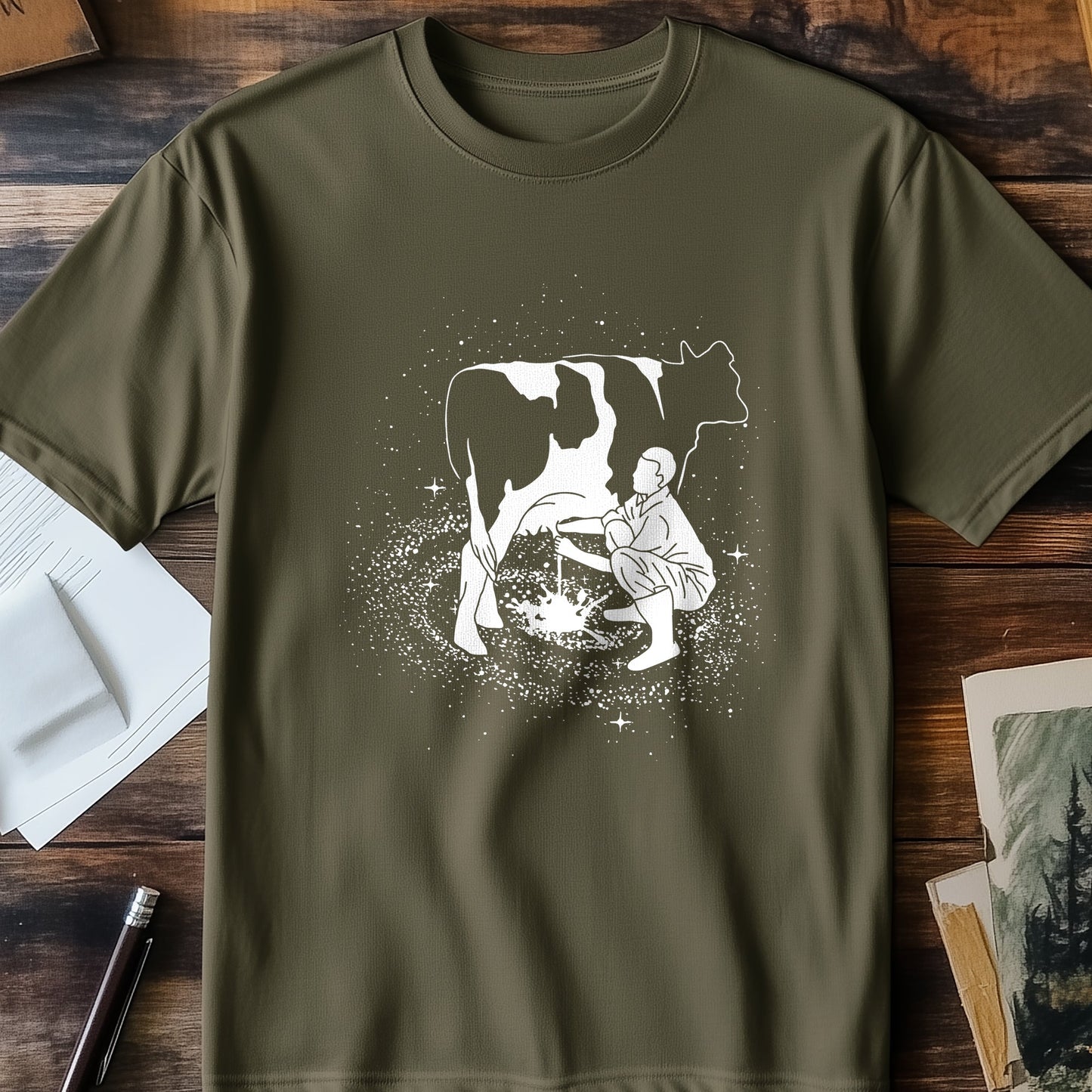 Milkyway Cow t-shirt - Udderly Funny!