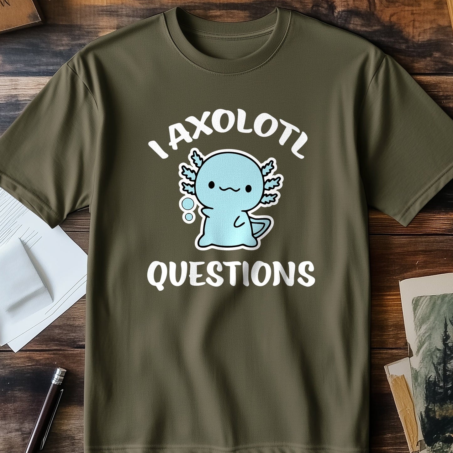 Axolotl Questions 1 T-Shirt Dive
