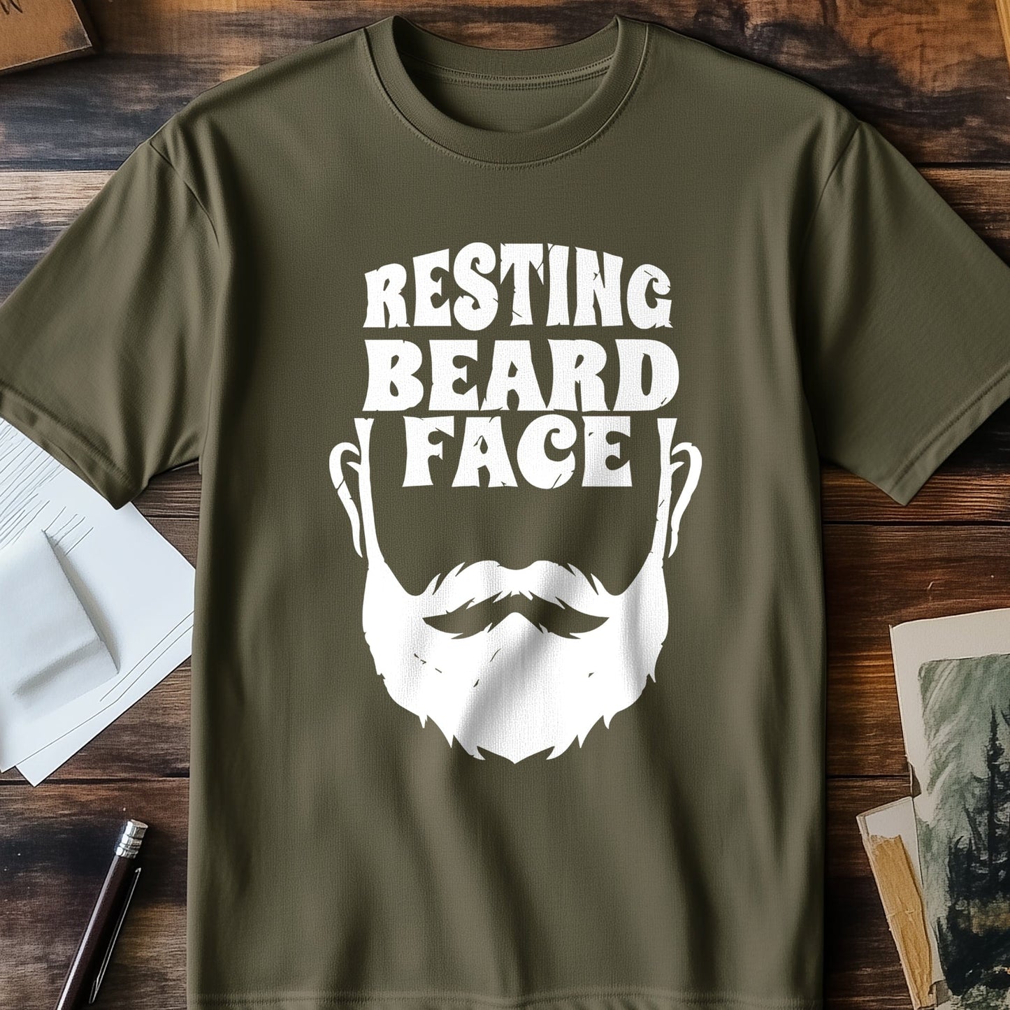 Resting Beard Face T-Shirt