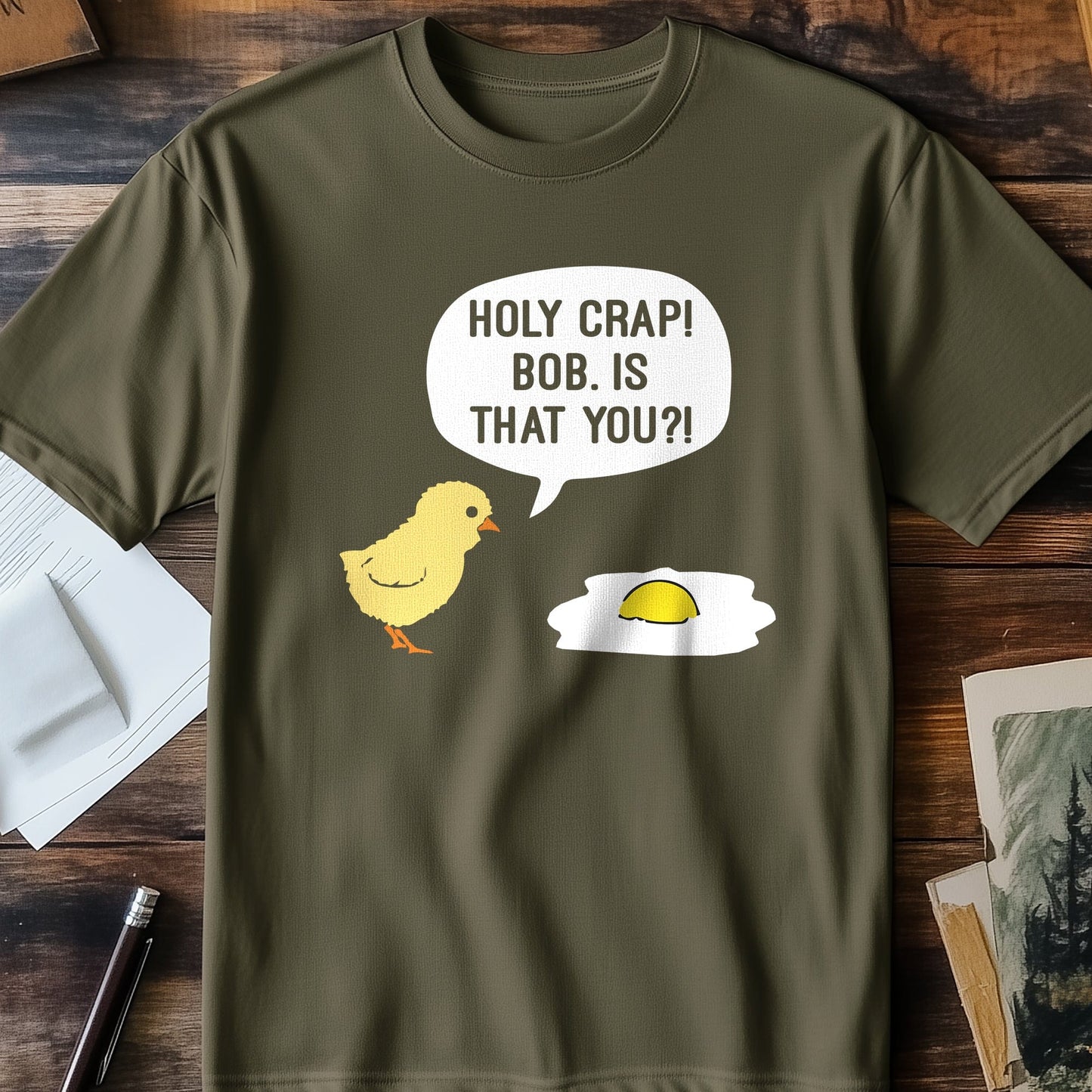 Holy Crap Chick Egg T-Shirt -