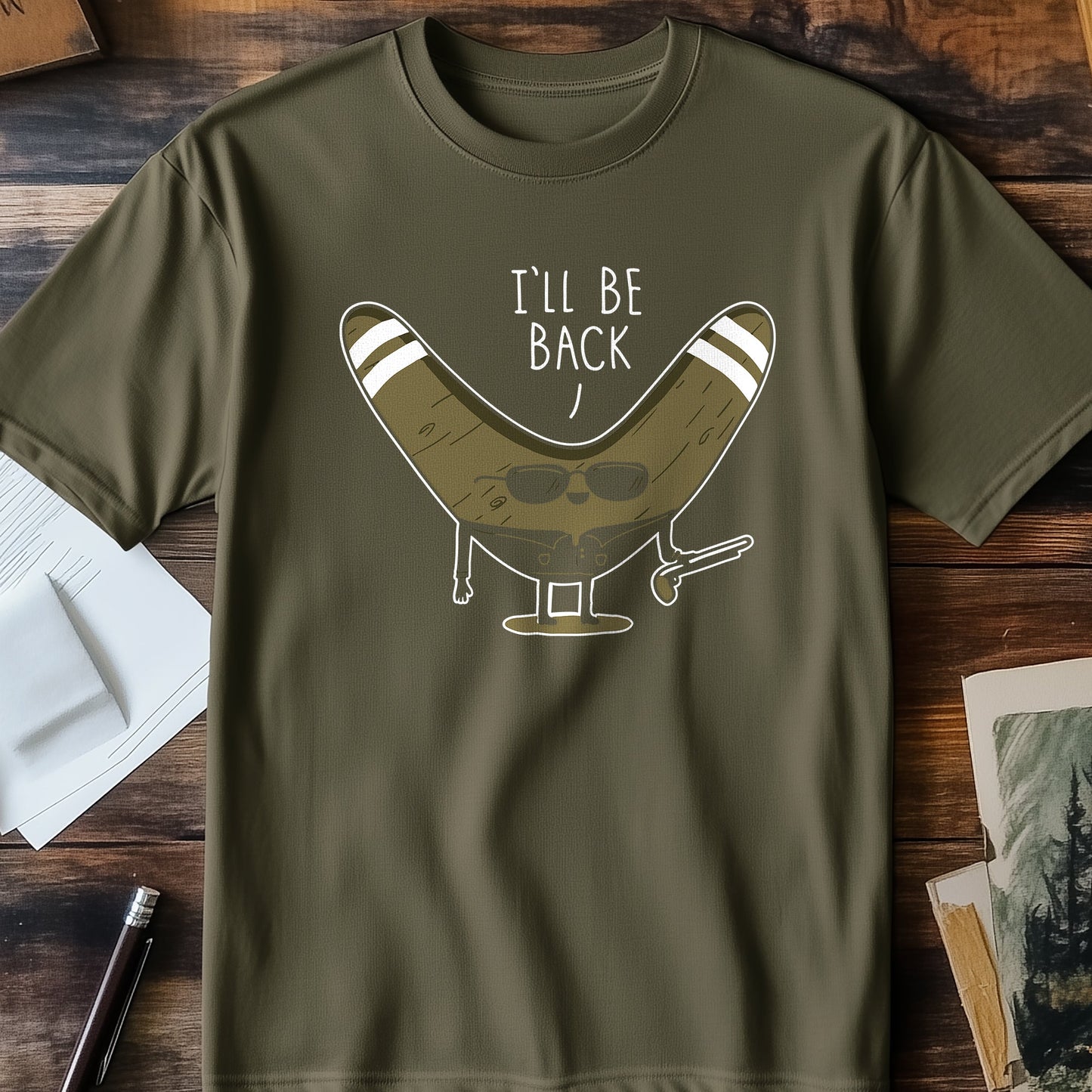 I'll Be Back Boomerang T-Shirt