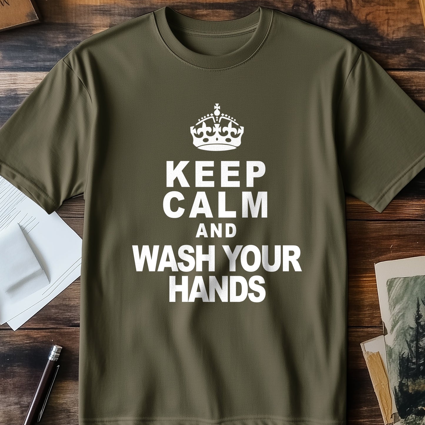 Keep Calm & Wash Hands T-Shirt -