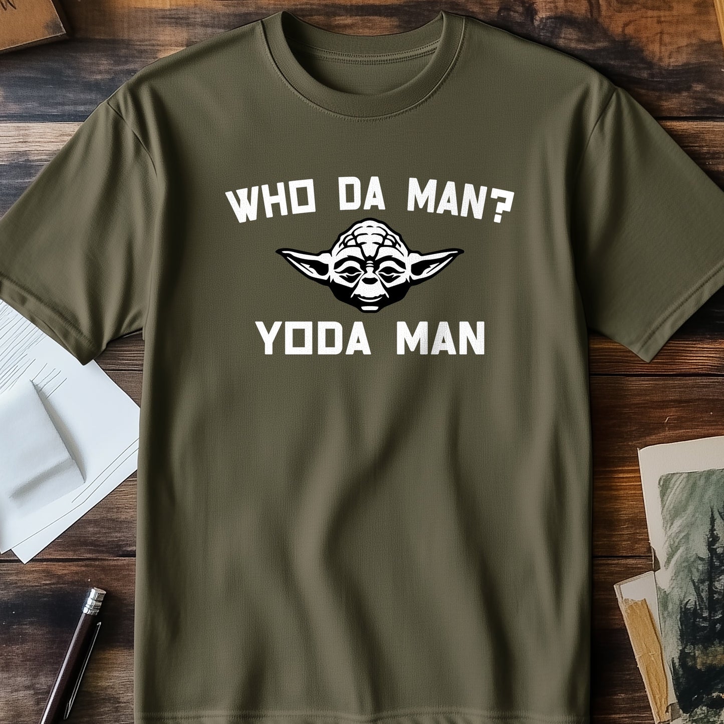 Who-Da-Man Yoda T-shirt - Funny &