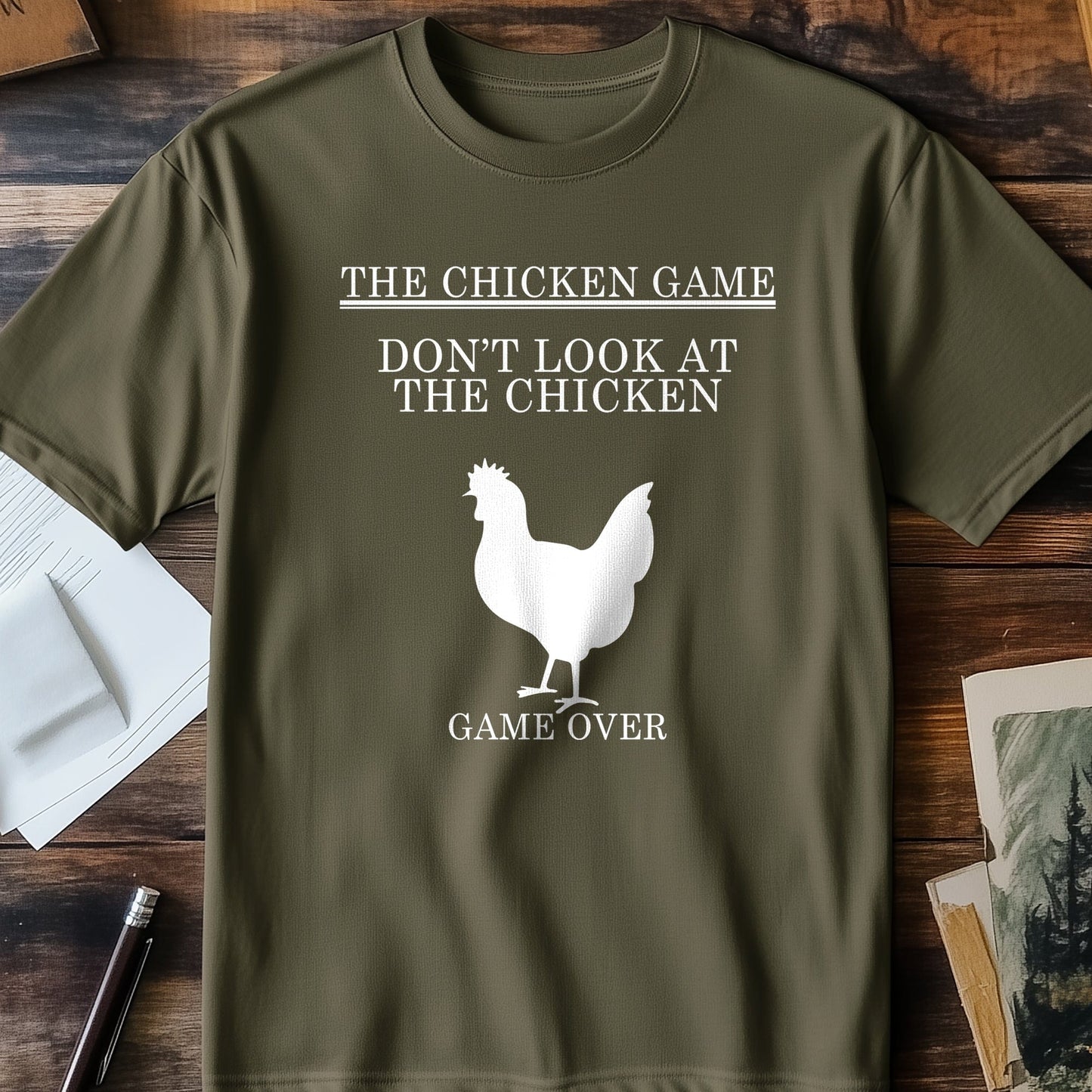 Chicken-Game T-shirt - Don't Look at