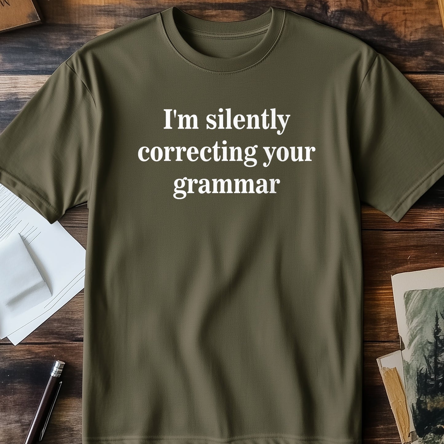 Silently Correcting Grammar T-Shirt