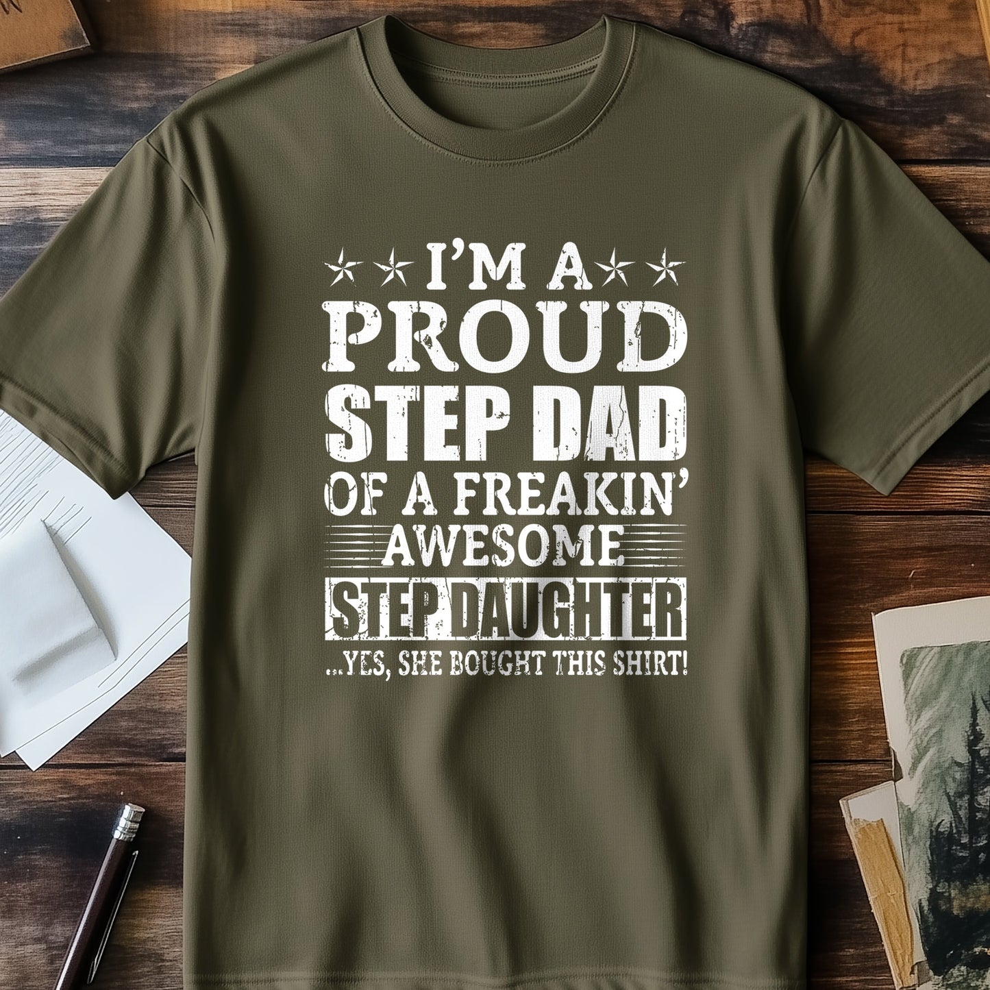 Proud Step Dad T T-Shirt