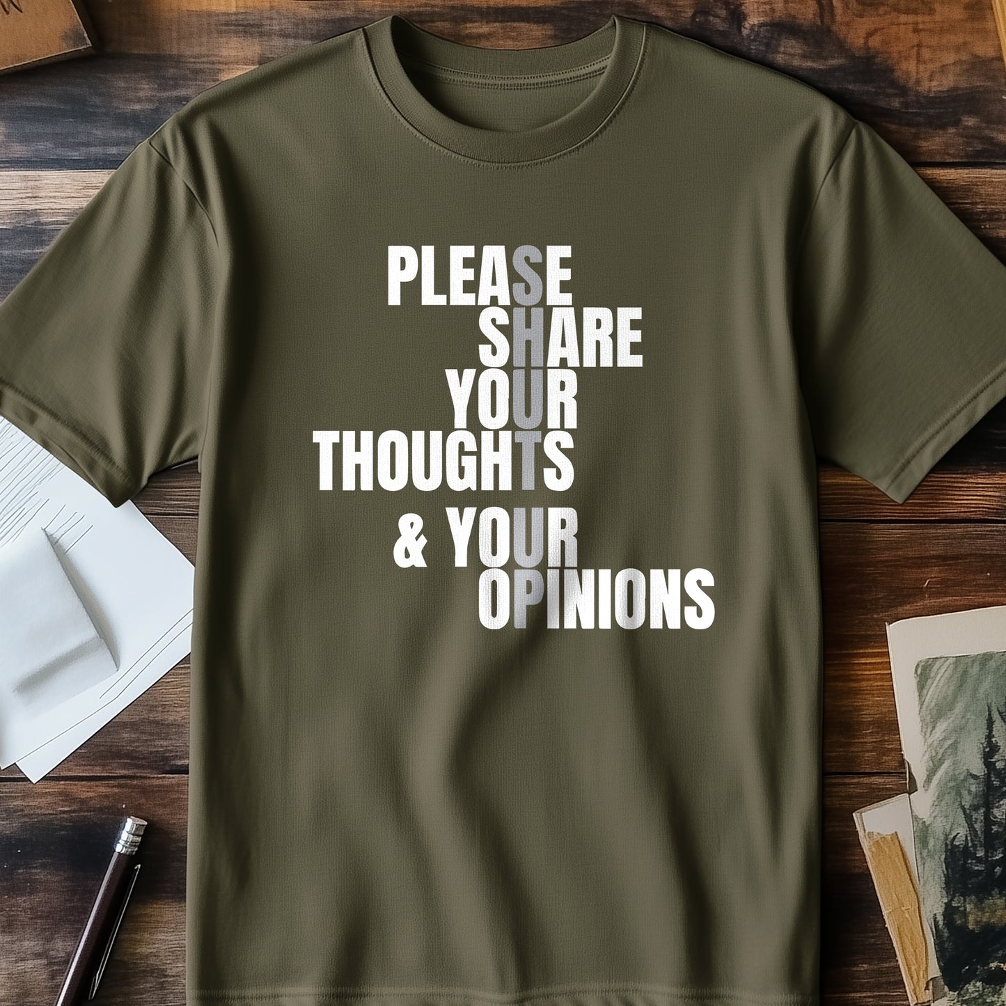 Share Your Thoughts T-shirt - Unleash