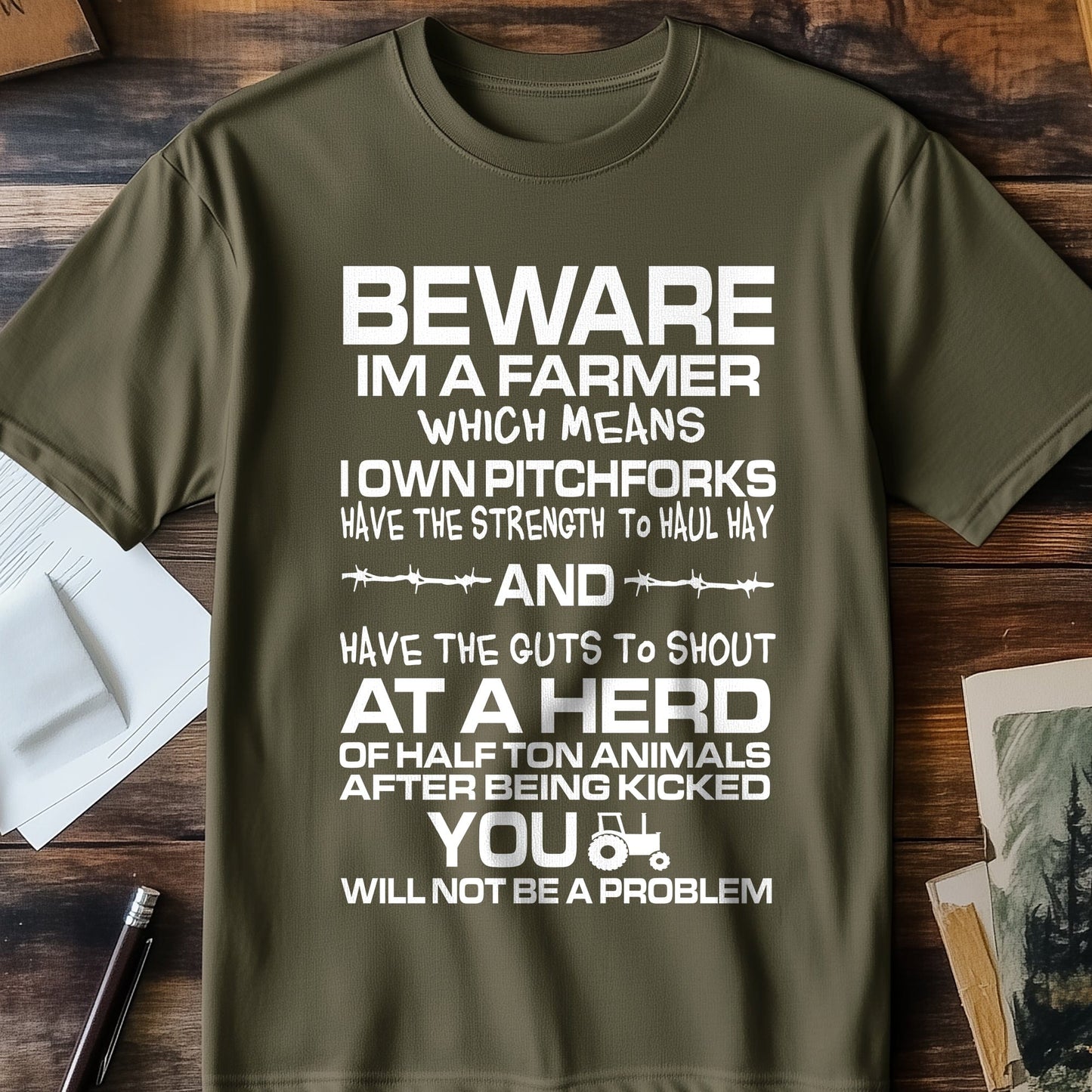 Beware Farmer T-shirt