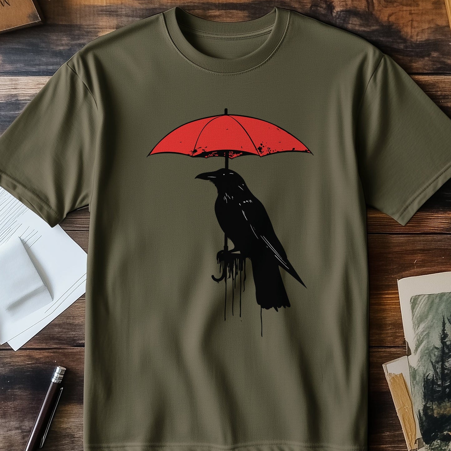 Raven Rain 2 T-Shirt - Quirky & Darkly