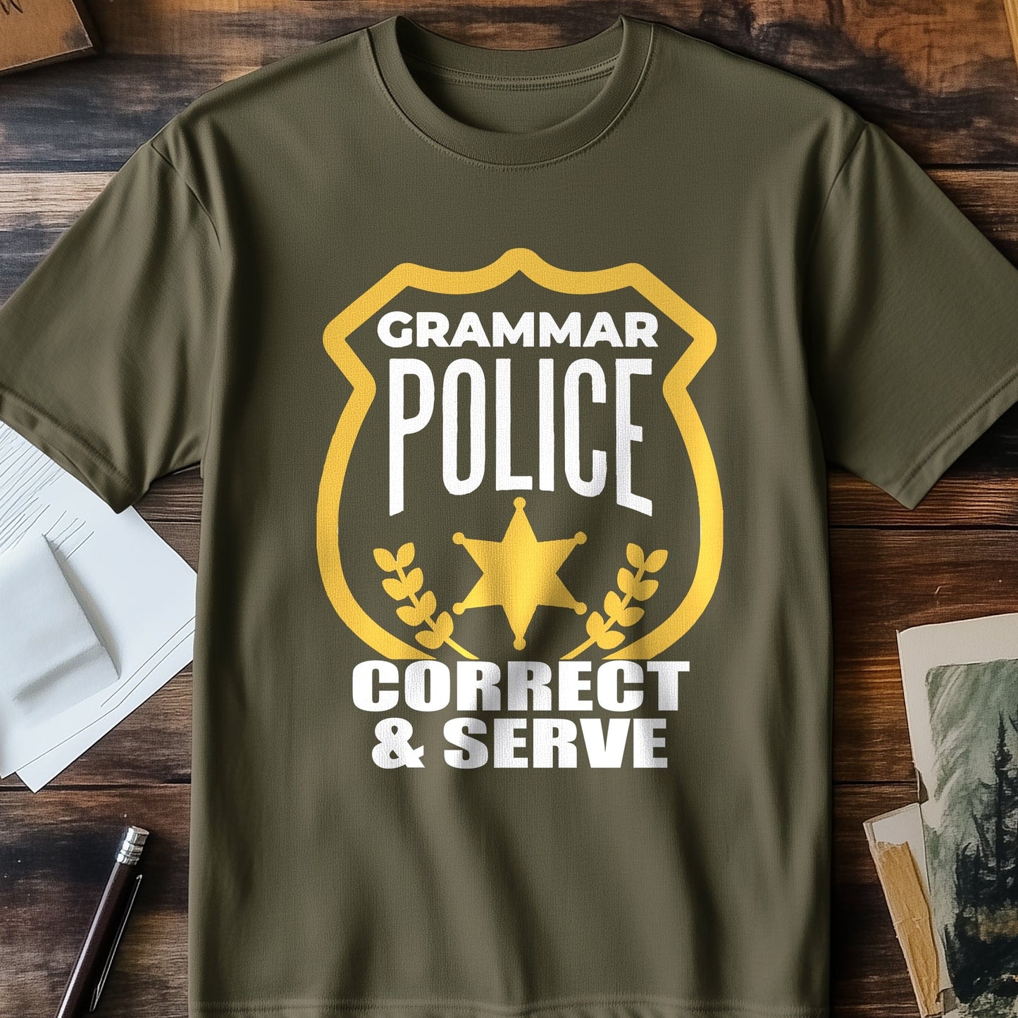 Grammar Police T-Shirt - Proofread in