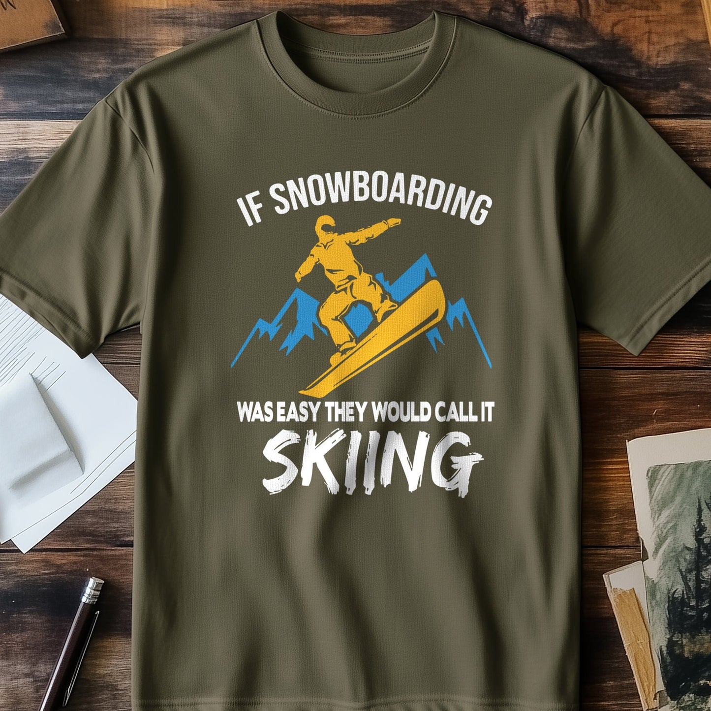 Snowboarding Easy T-Shirt