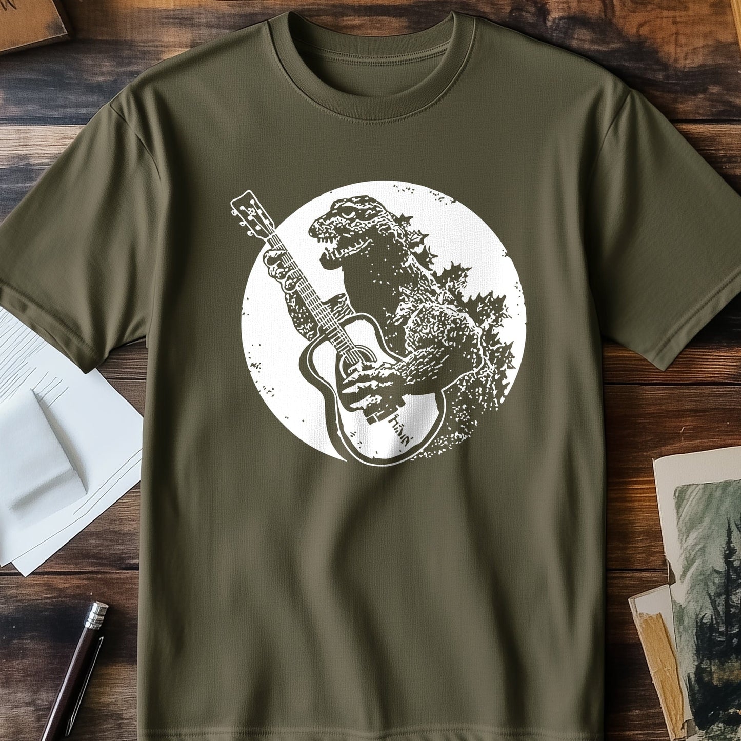 Godzilla Rocks Guitar T-shirt
