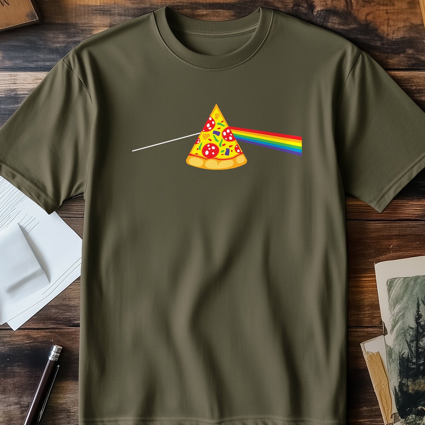 Pizza Prism T-Shirt - Slice of Humor!