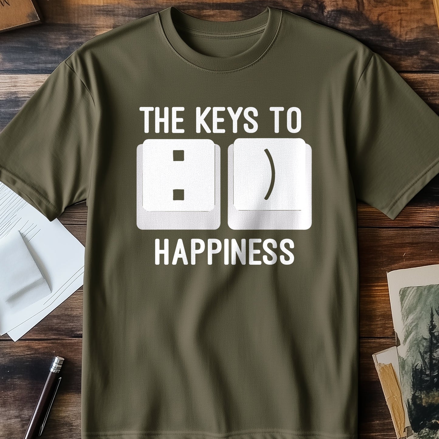 Keys to Happiness T-Shirt - Unlock