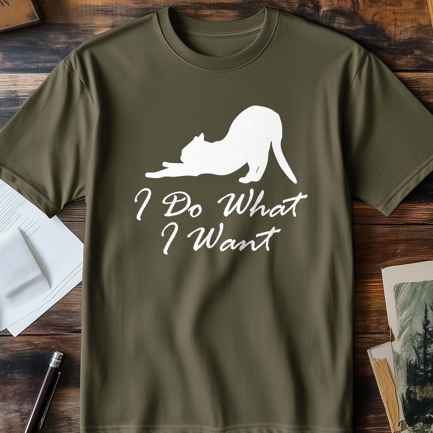 I Do What I Want Cat T-Shirt -
