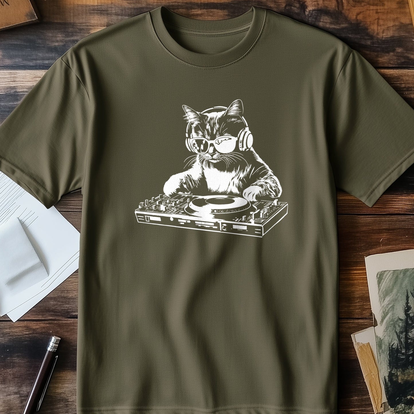 DJ Cat 5 T-shirt