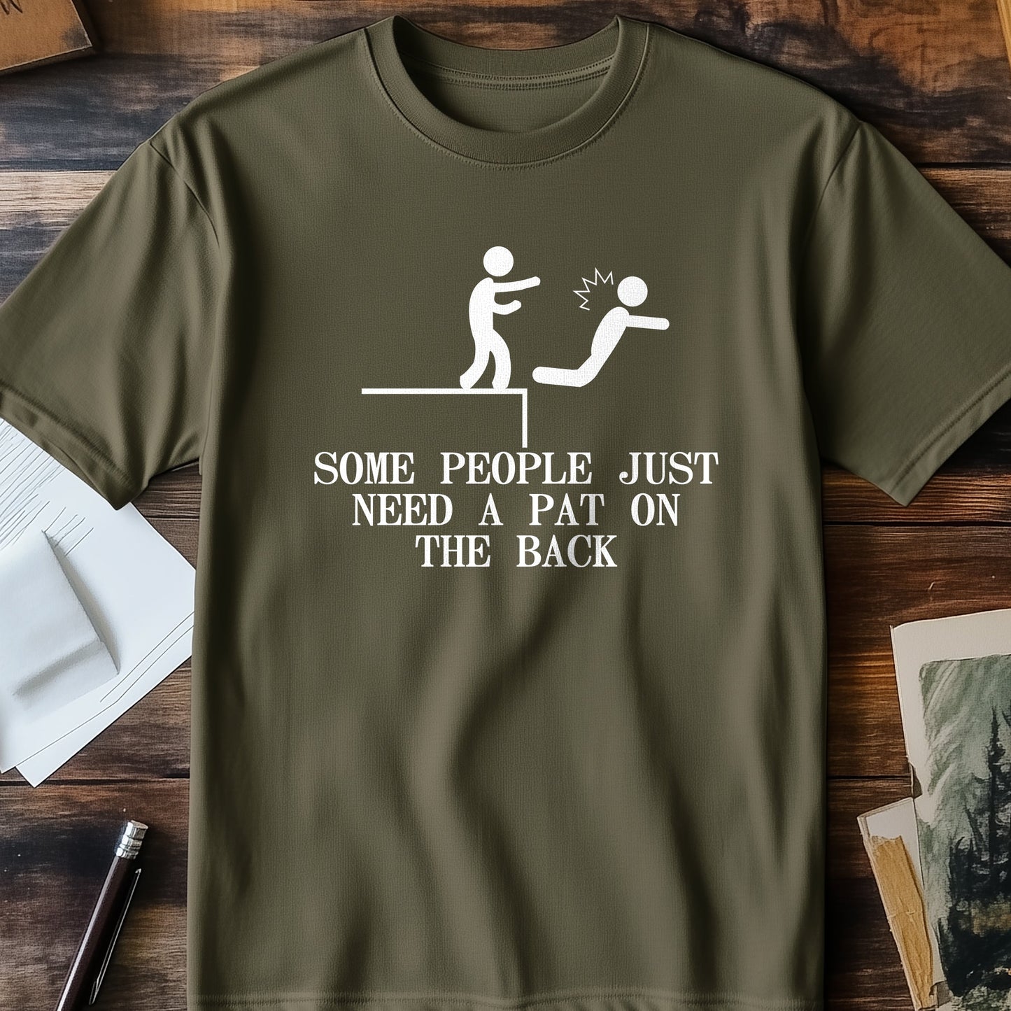 Pat on the Back T-shirt - Funny