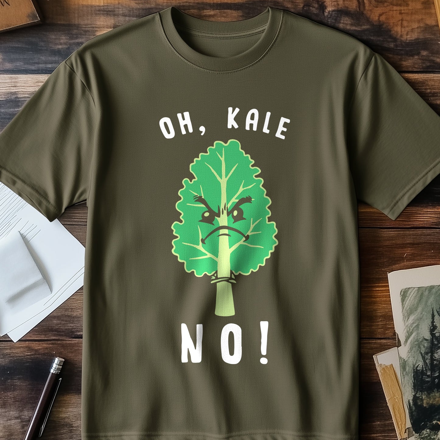 Oh Kale No! Funny T-shirt - 100%