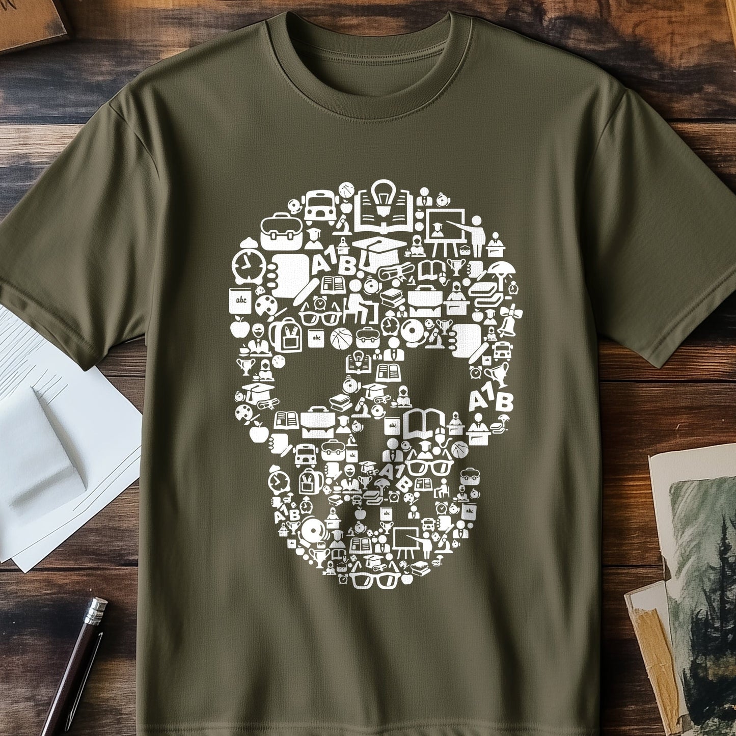 End of School Skull T-Shirt