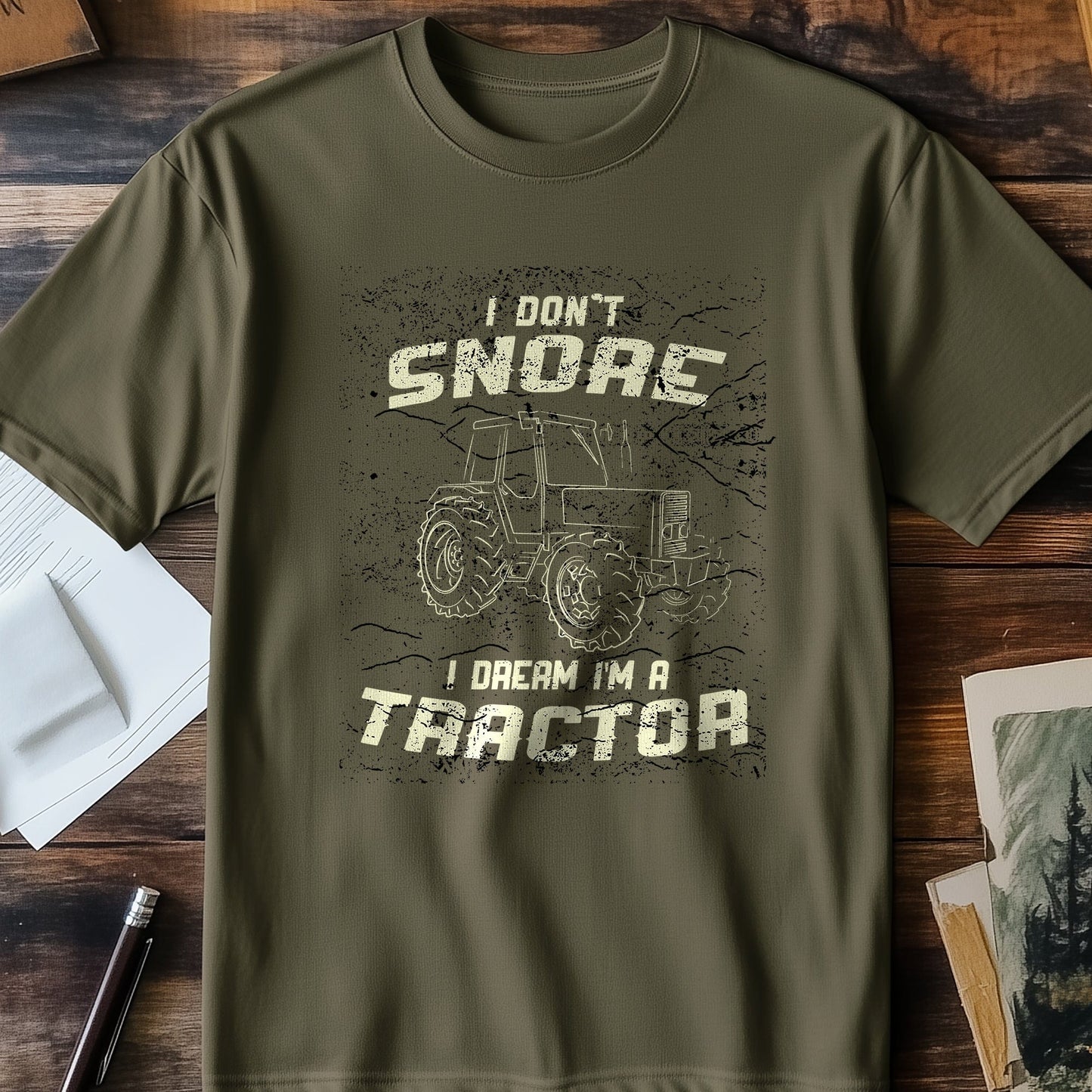 I Don‚Äôt Snore, I Design ‚Äì Tractor T-Shirt!