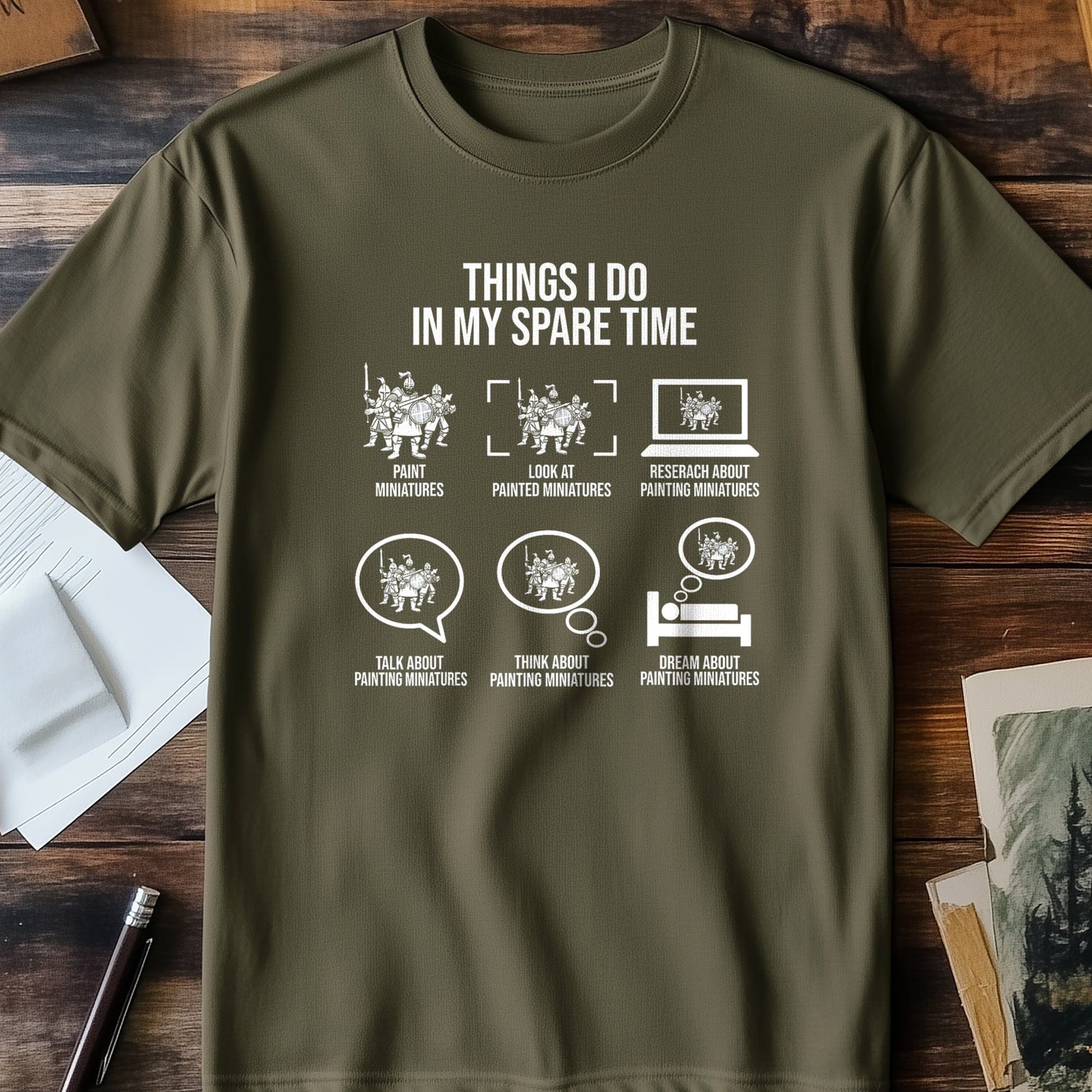 Miniatures Painting Madness T-Shirt