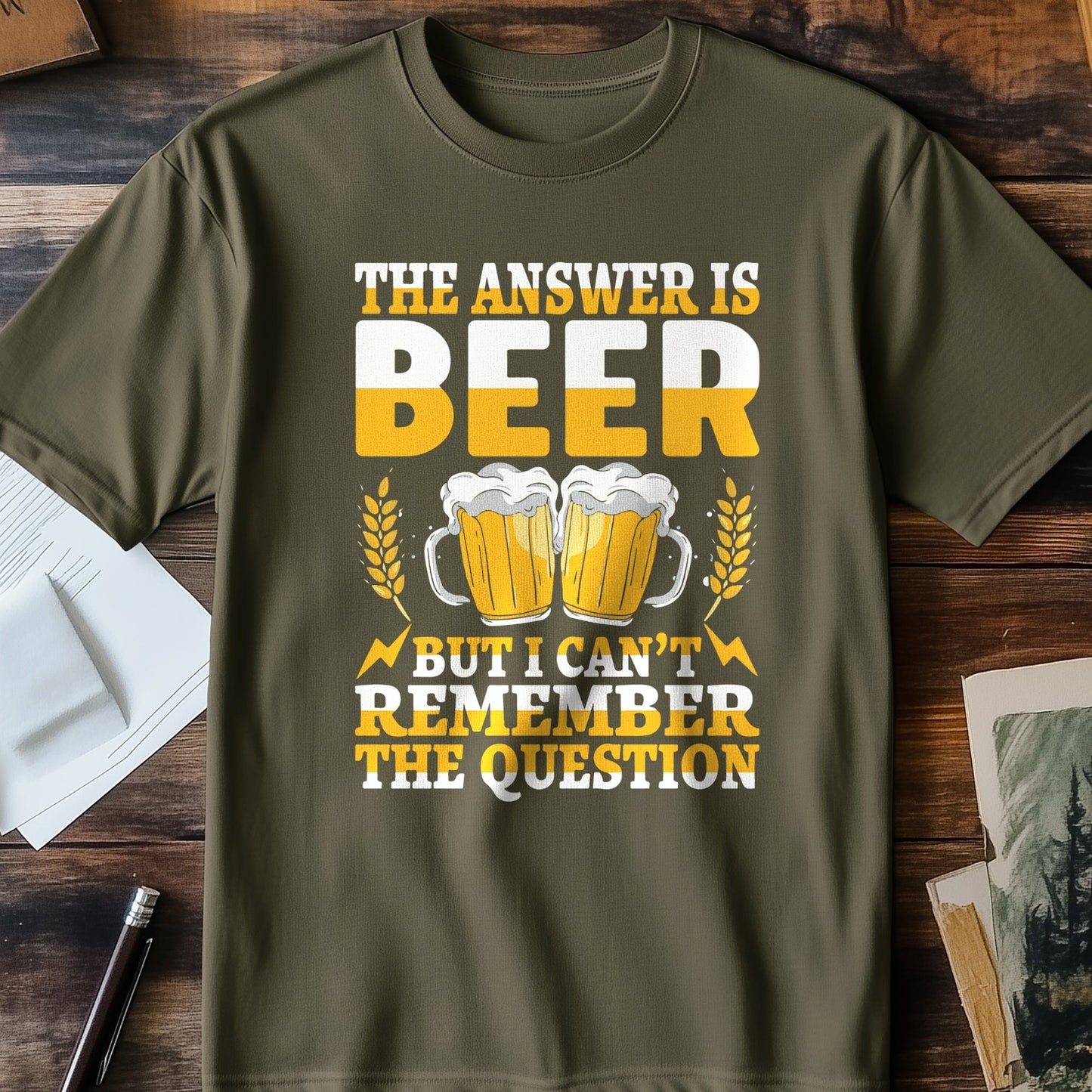 Answer Is Beer t-shirt