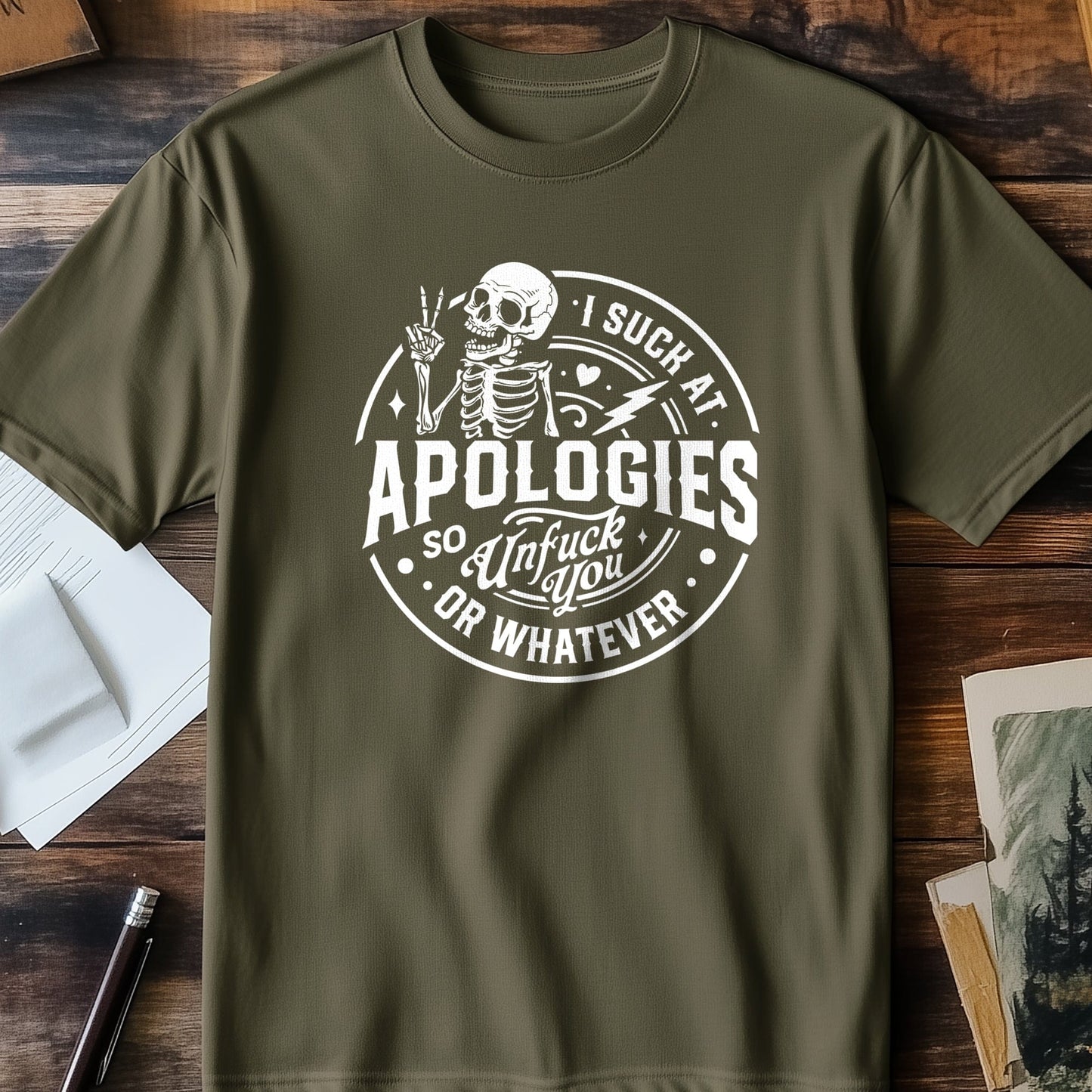 Apologizes Skeleton T-Shirt