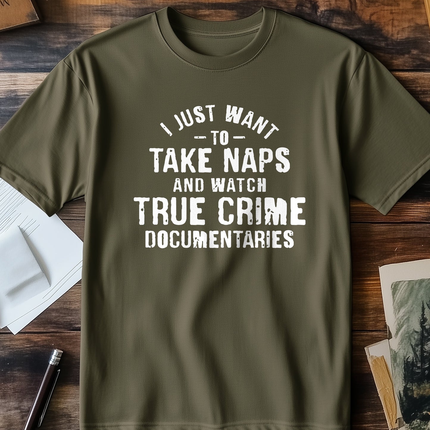 Nap and Crime Docs T-Shirt - Embrace
