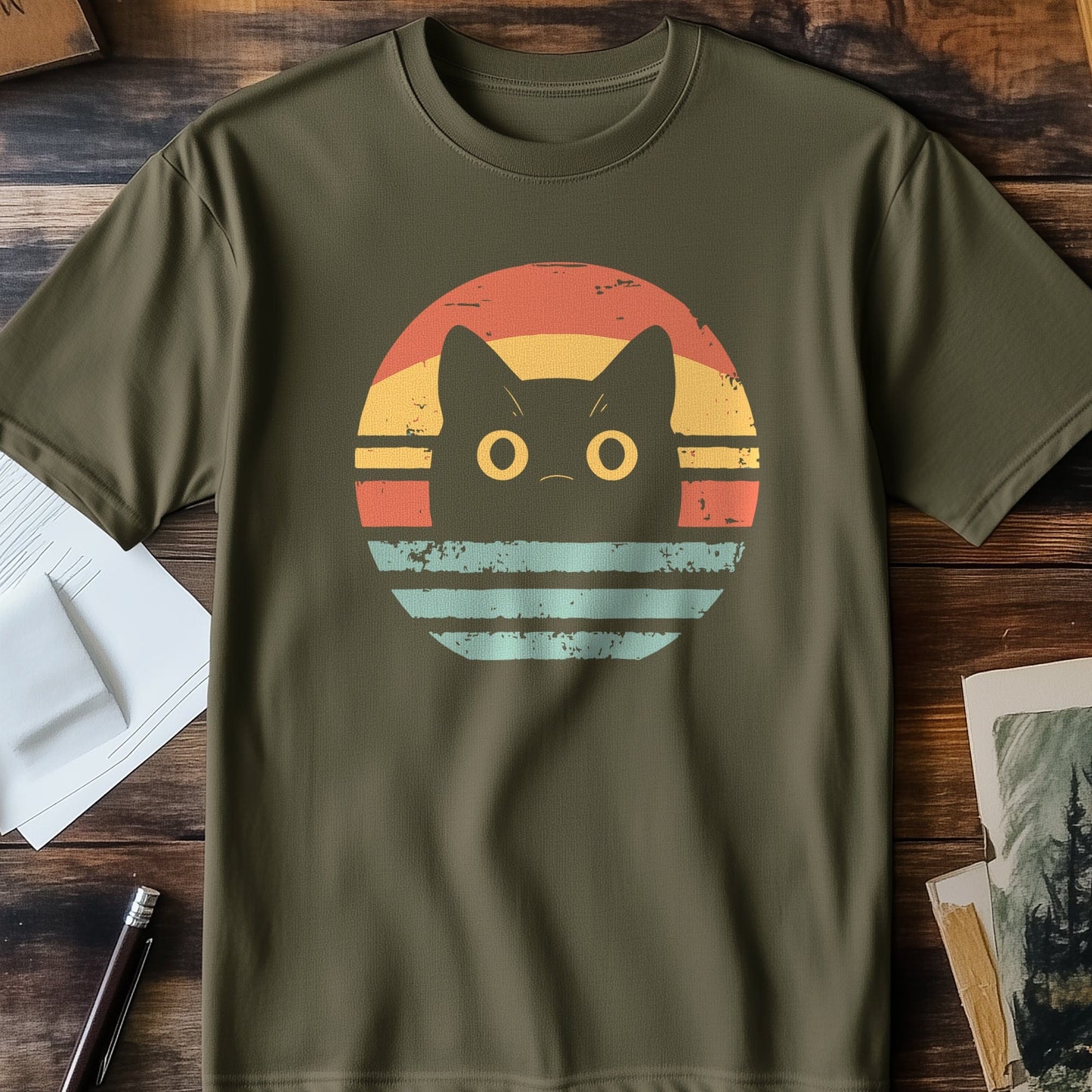 Cat Retro 1 T-shirt
