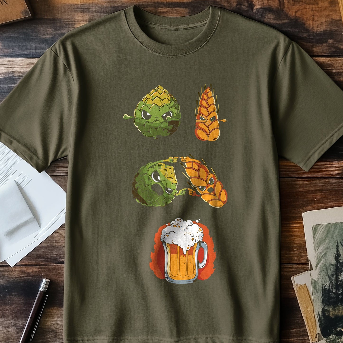 Beer Fusion T-shirt - Hoppy Humor