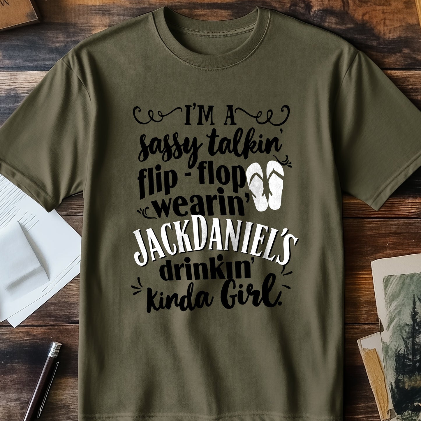 Sassy Flip Flop T-Shirt - Walk in