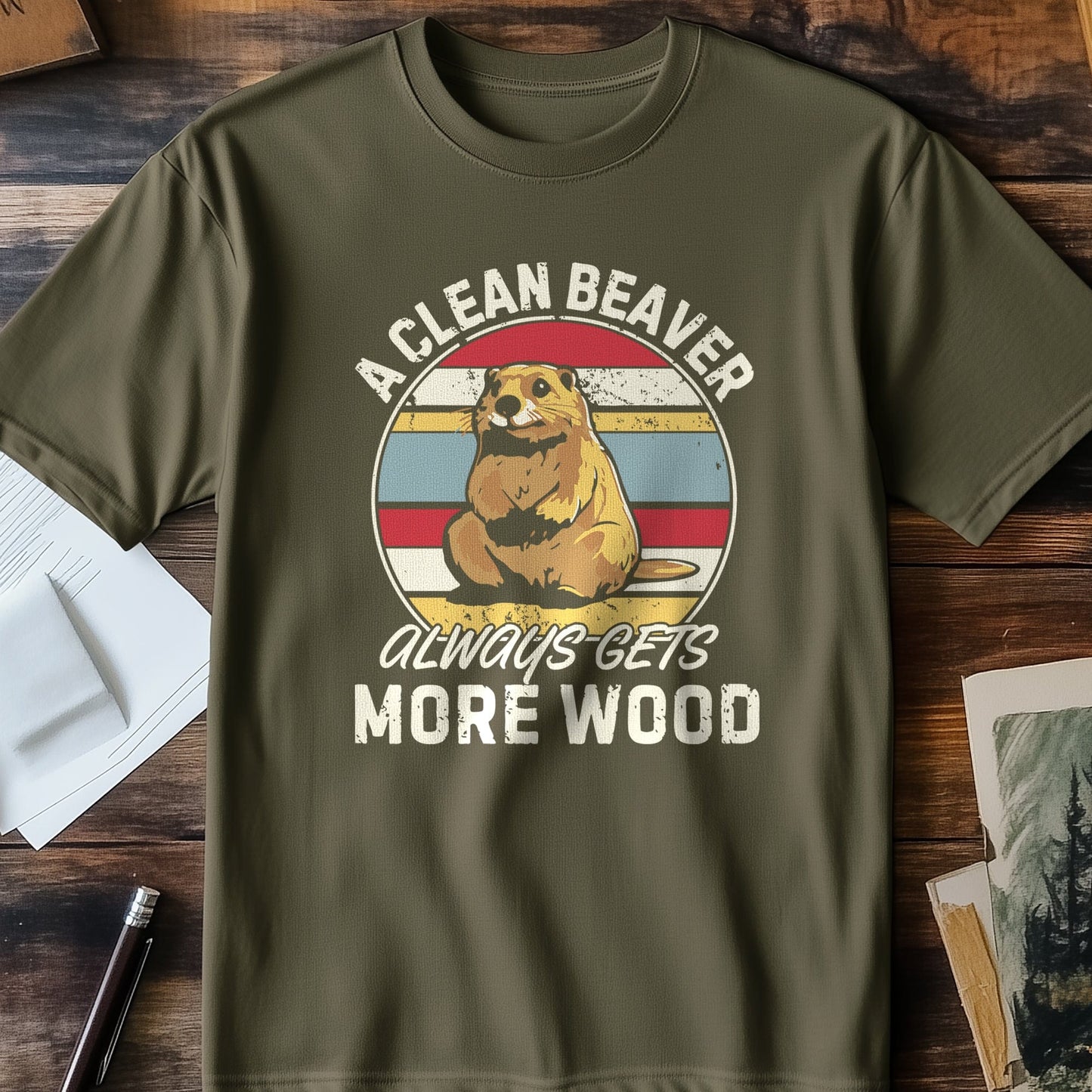 Nice Beaver 5 T-Shirt - A clean beaver