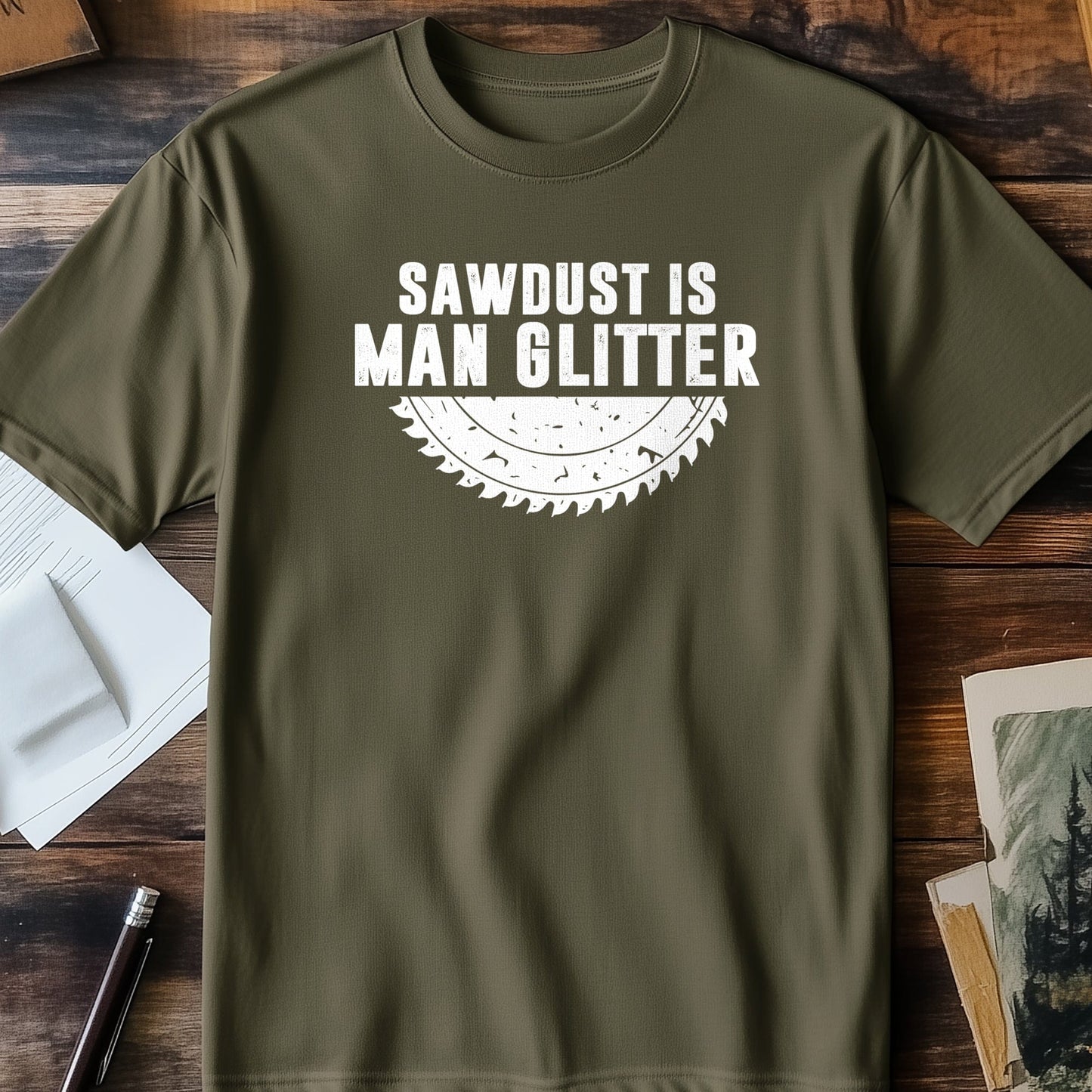 Sawdust Man Glitter 4 T-Shirt
