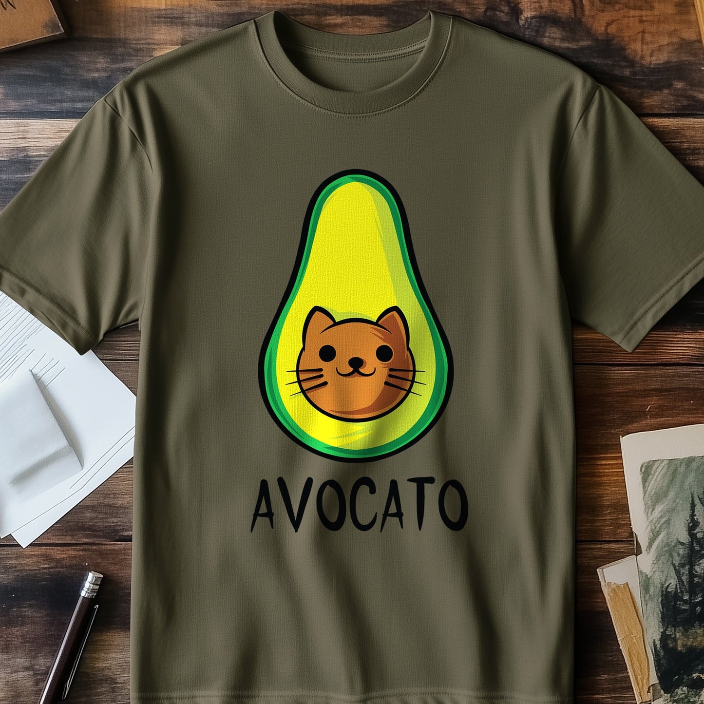 Avocado cat T-Shirt